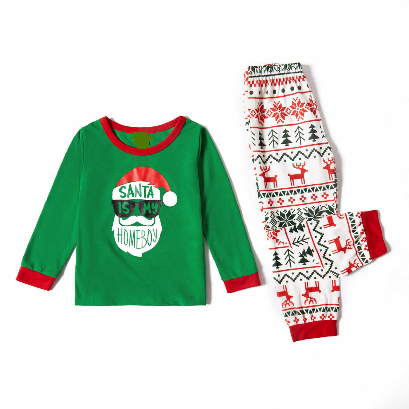 Family Matching HoHo Santa Pajamas Set