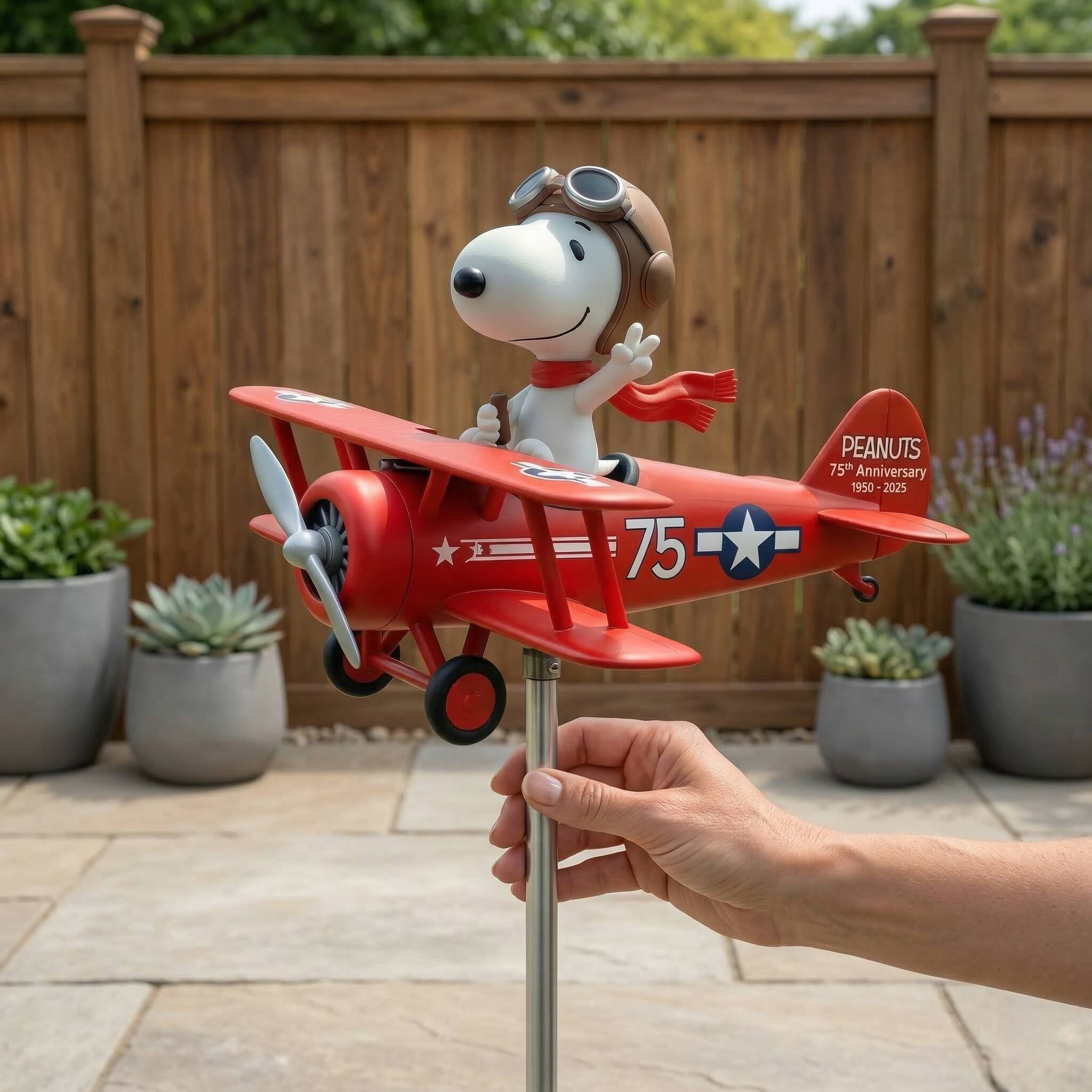 Peanuts 75th Anniversary Garden Wind Spinner