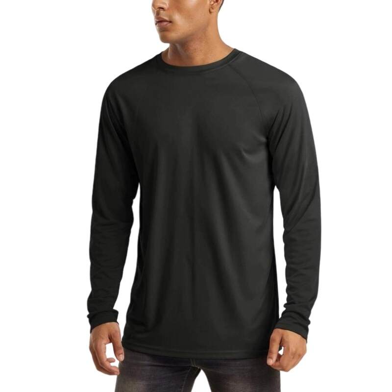 Men's UPF 50+ Long Sleeves Shirts Quick Dry Lightweight T-Shirt for Hiking Swimming Workout Rashguard