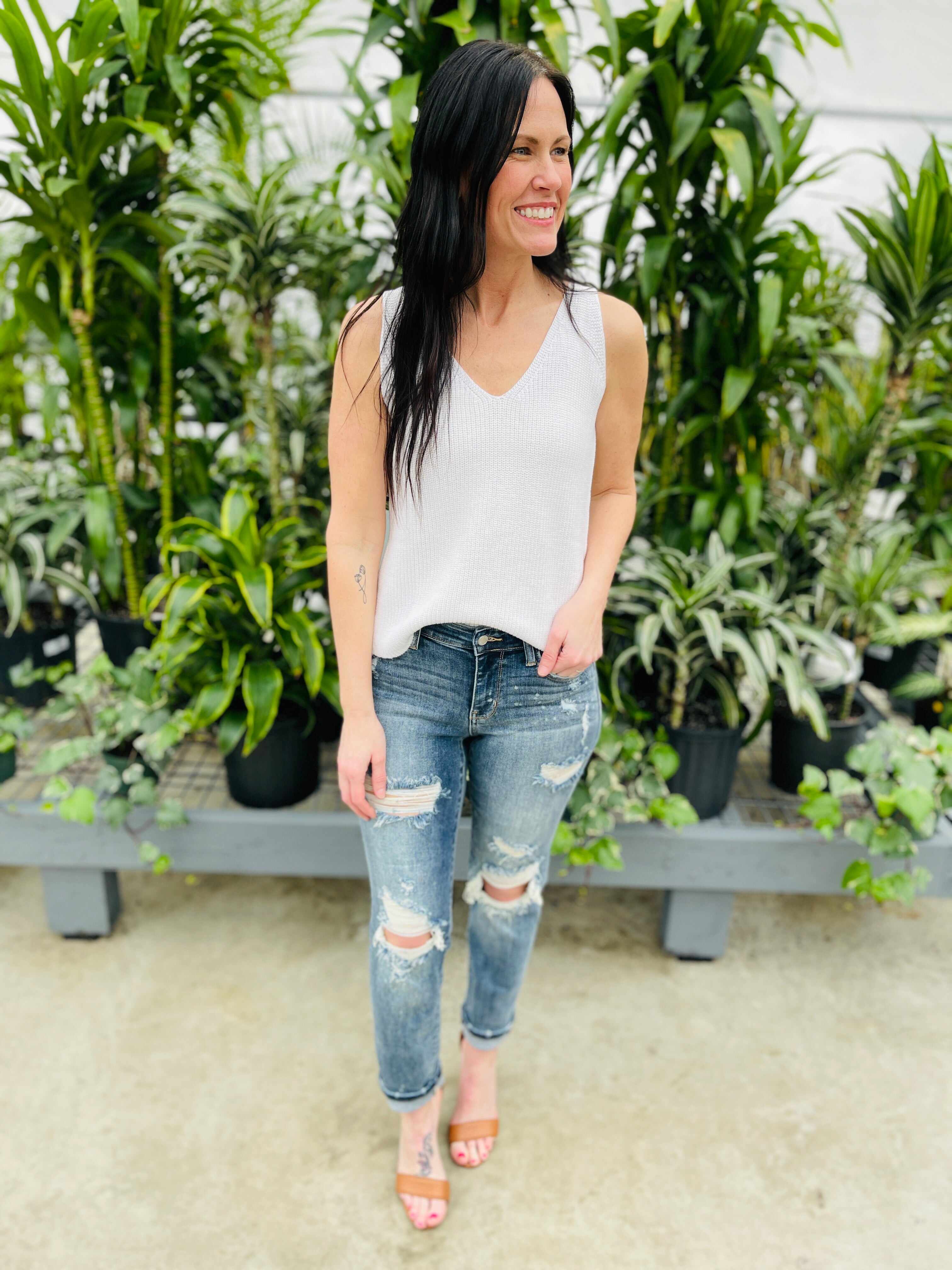 Restock! REG/CURVY Somewhere On a Bleach Mid Rise Boyfriend Jeans