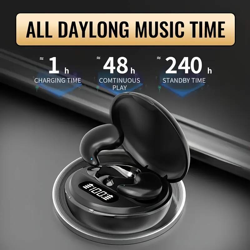 New Favorite Of Sleep! 2025 New Invisible Sleep Wireless Earphones, Mini Hidden Earplugs, Wireless 5 3 Touch Controls, Professional Sleep Noise Reduction, Invisible Fit Without Falling Off, Core Popular Sleep Headphones, Start A Comfortable Sleep Journey!