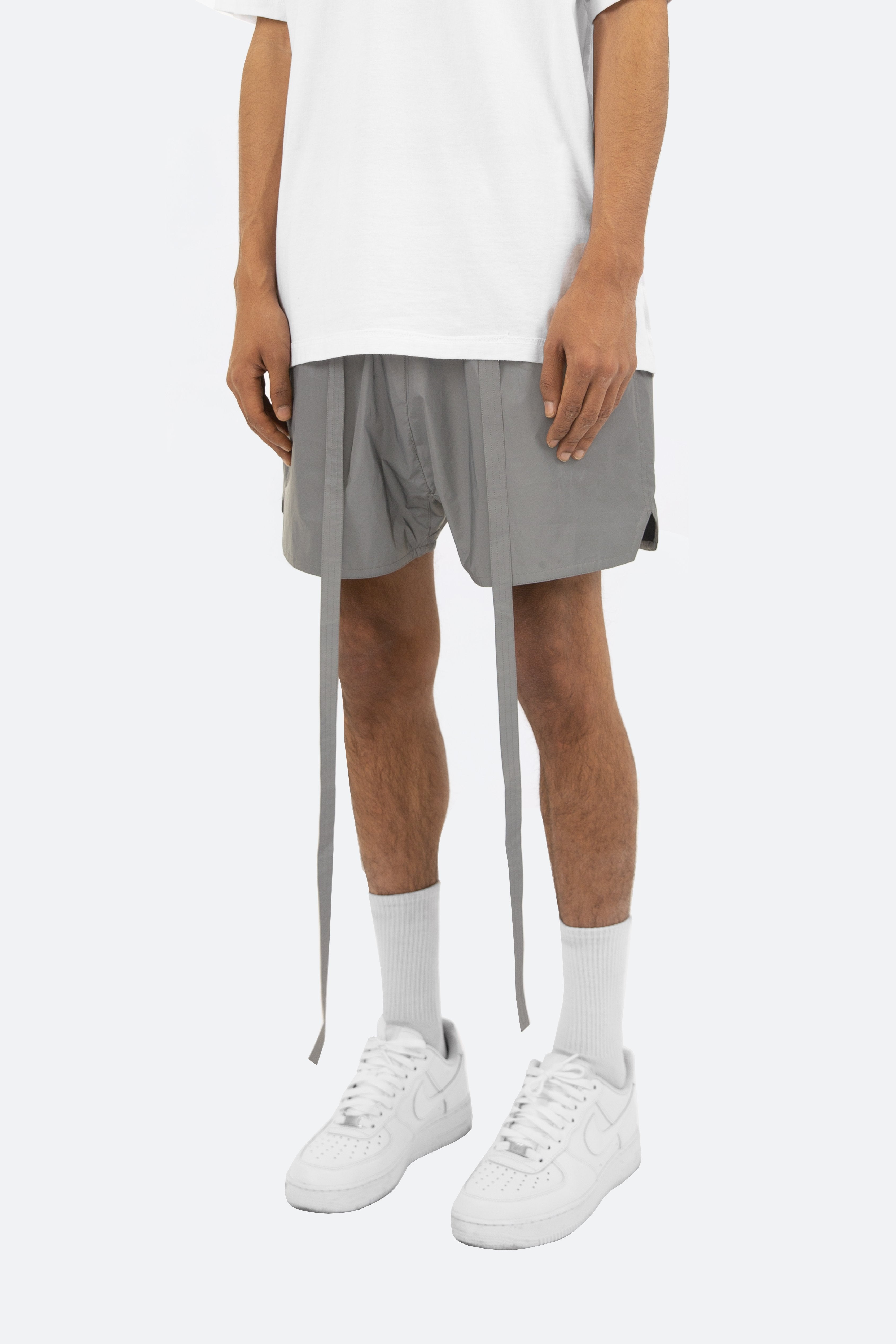 Nylon Carpenter Shorts - Silver