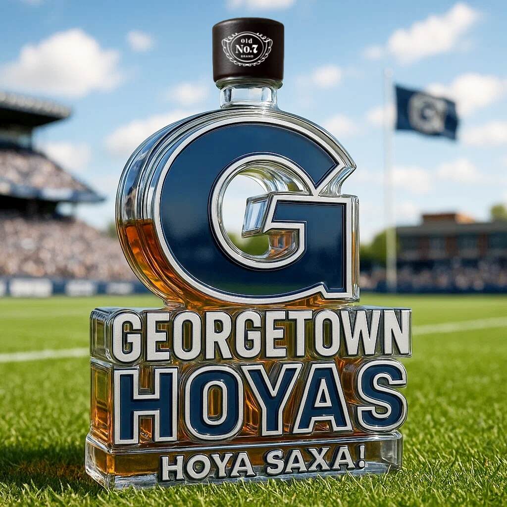 Georgetown Hoyas Limited Edition Whiskey Bottle