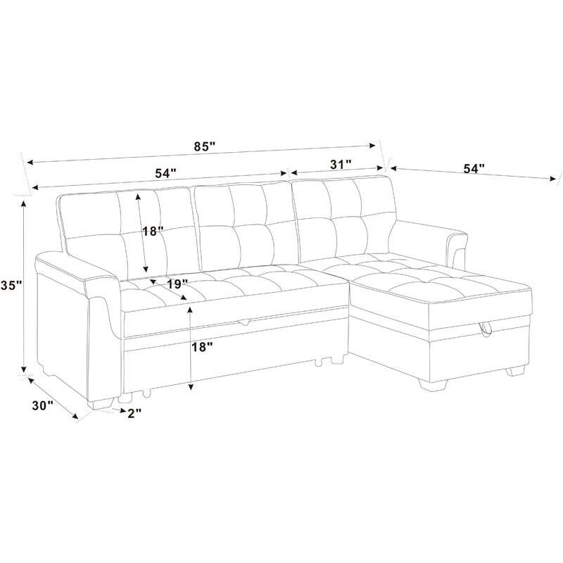 Gunnar 3 - Piece Upholstered Sectional