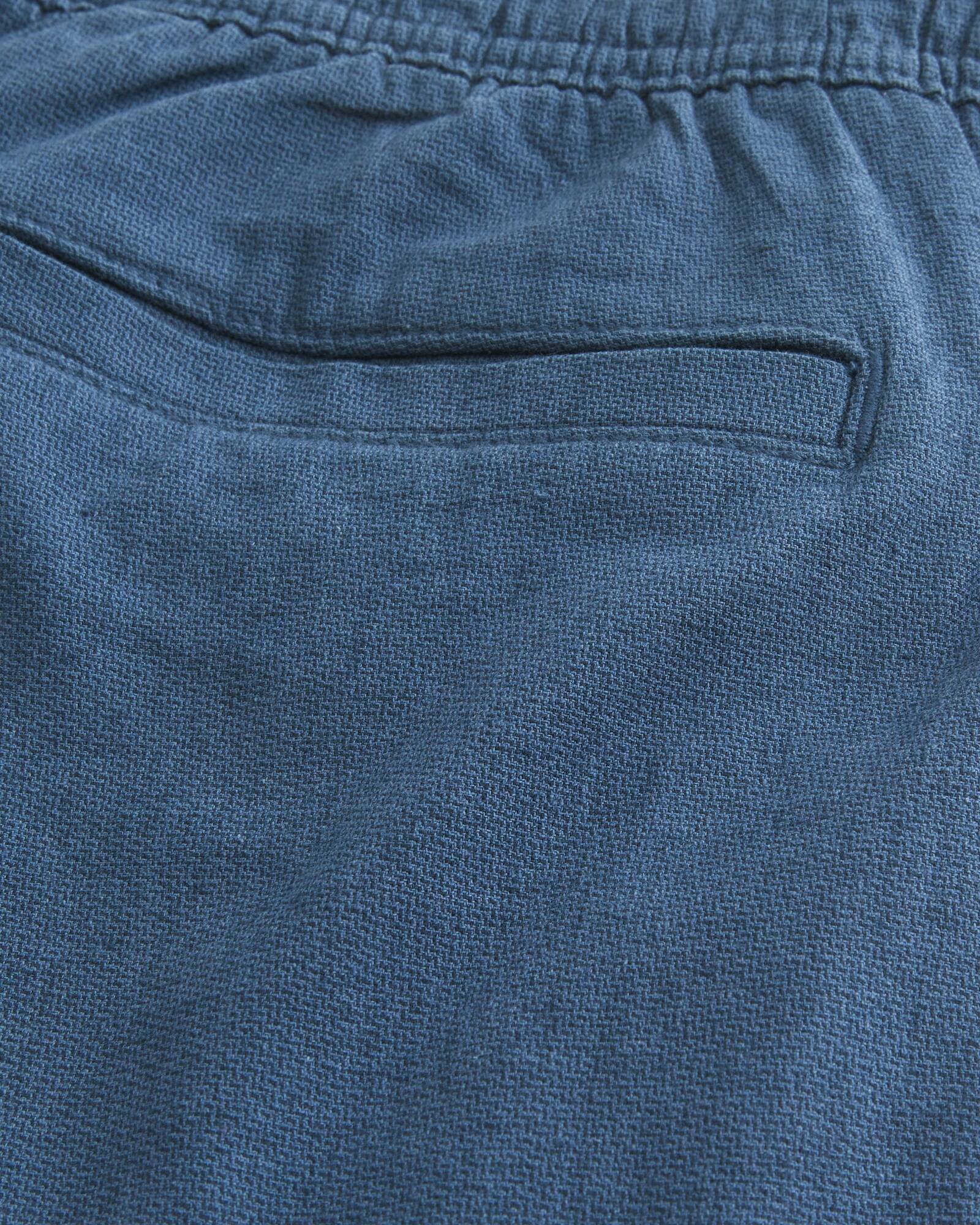 Linen-Blend Loose Pull-On Pants