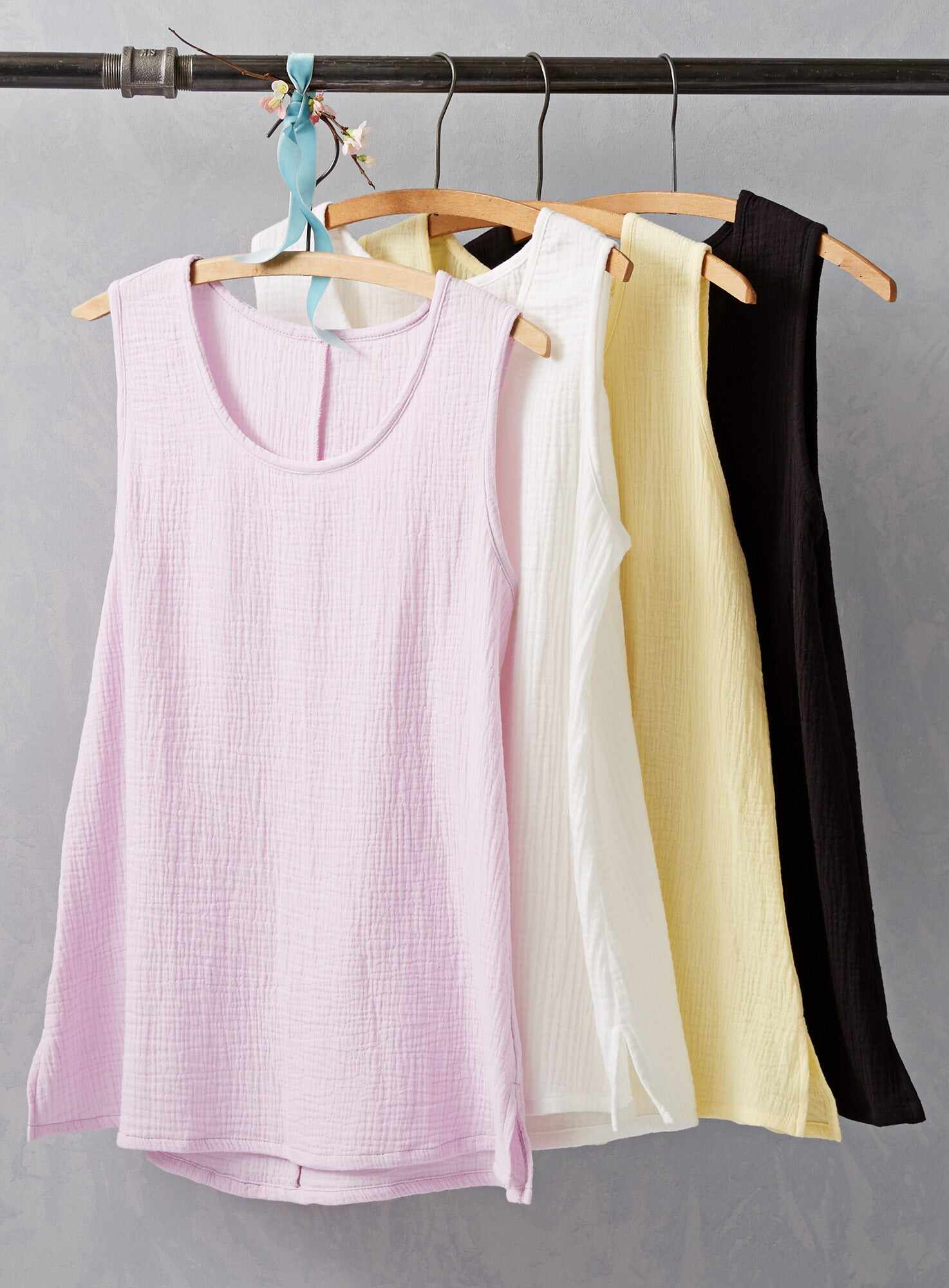 Cotton Ripple Tank Top