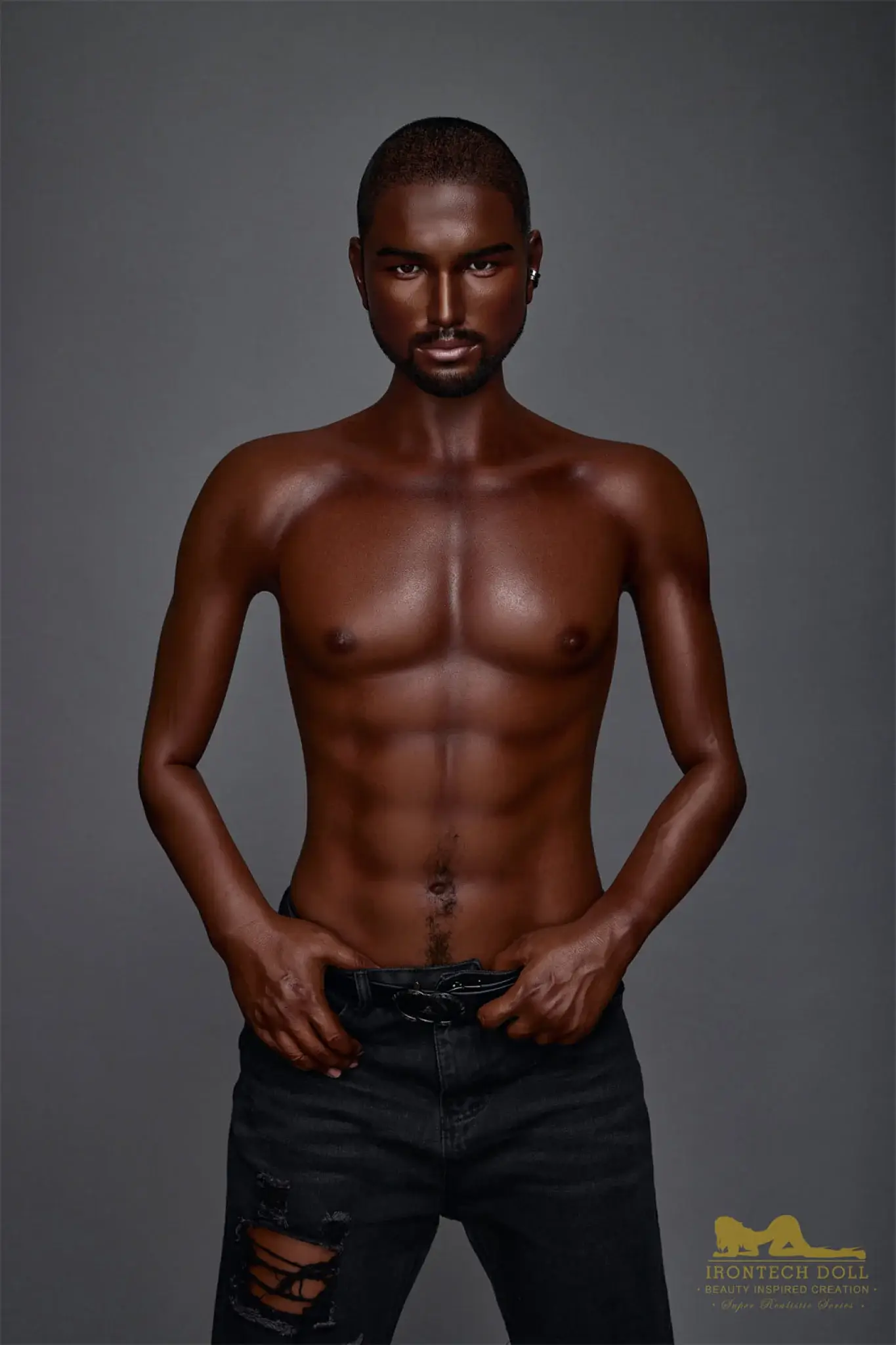 Kevin Ebony Silicone Male Sex Doll - Joy Love Dolls Doll
