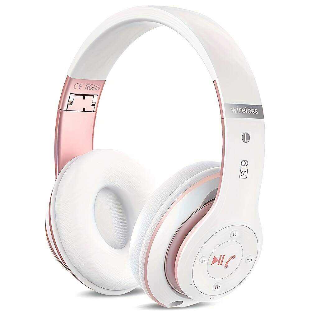 6S Hi-Fi Stereo Foldable Wireless Stereo Headsets Earbuds  With Built-in Mic