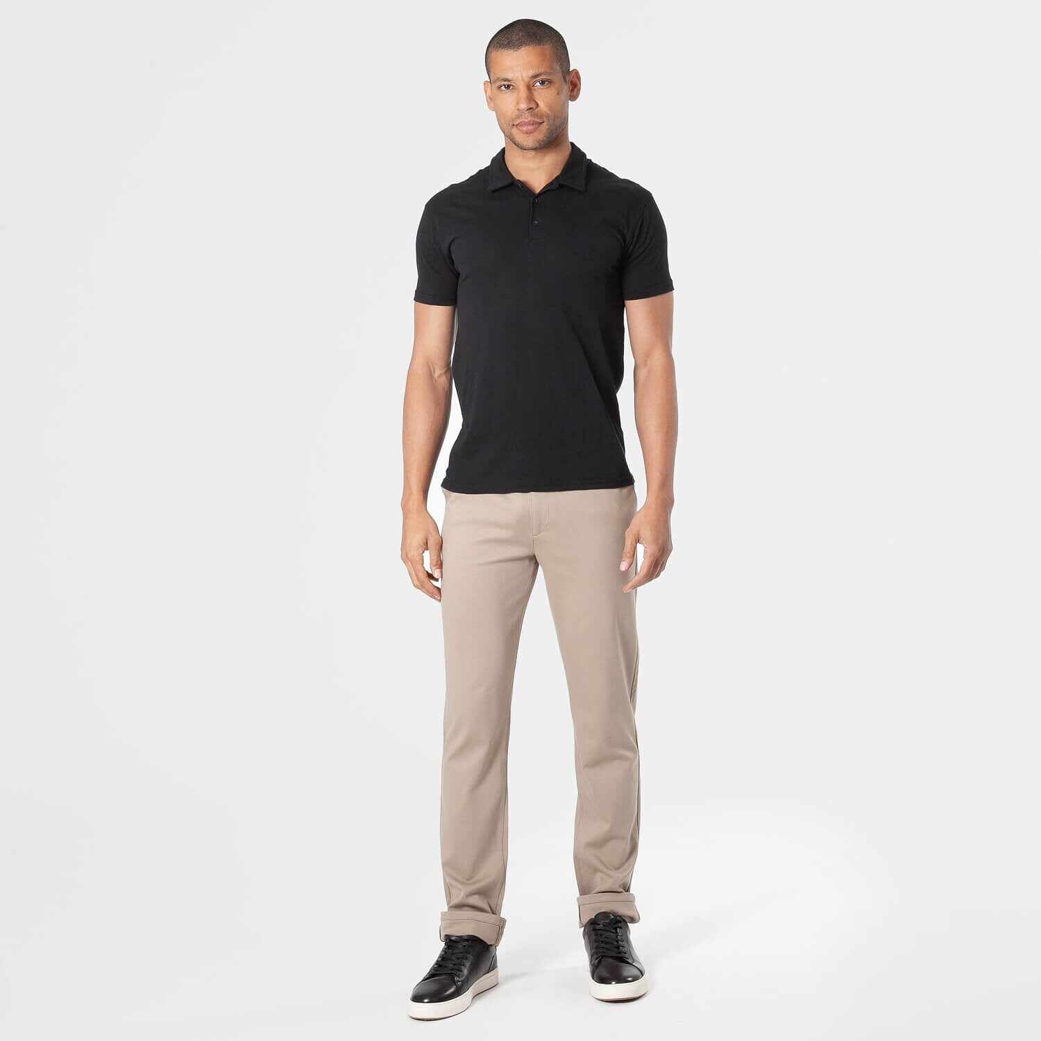 Khaki Slim Comfort Knit Chino Pant