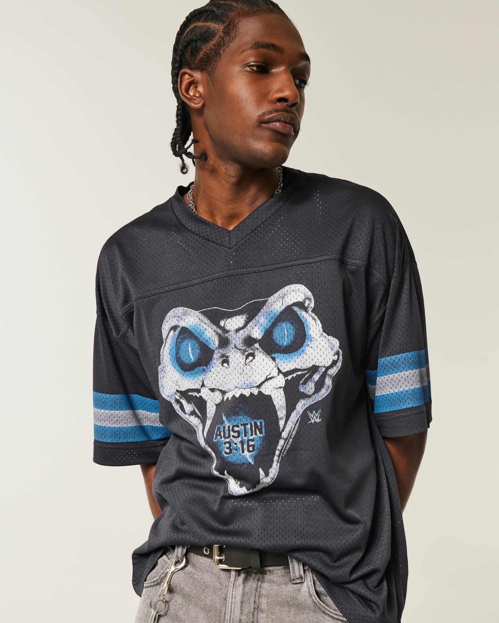 Baggy Undertaker Graphic Football Jersey