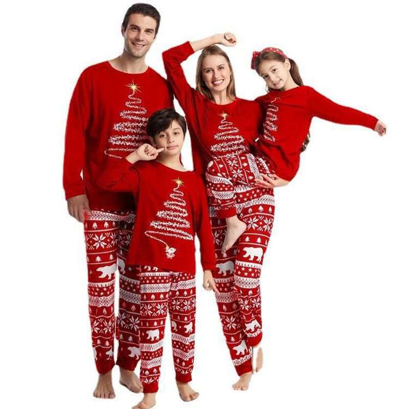 Christmas Pajamas Matching Family Pjs Set