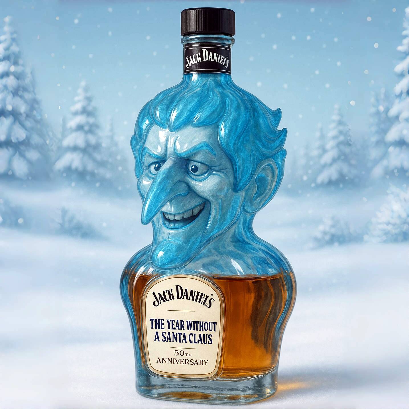 The Year Without a Santa Claus 50th Whiskey Bottle