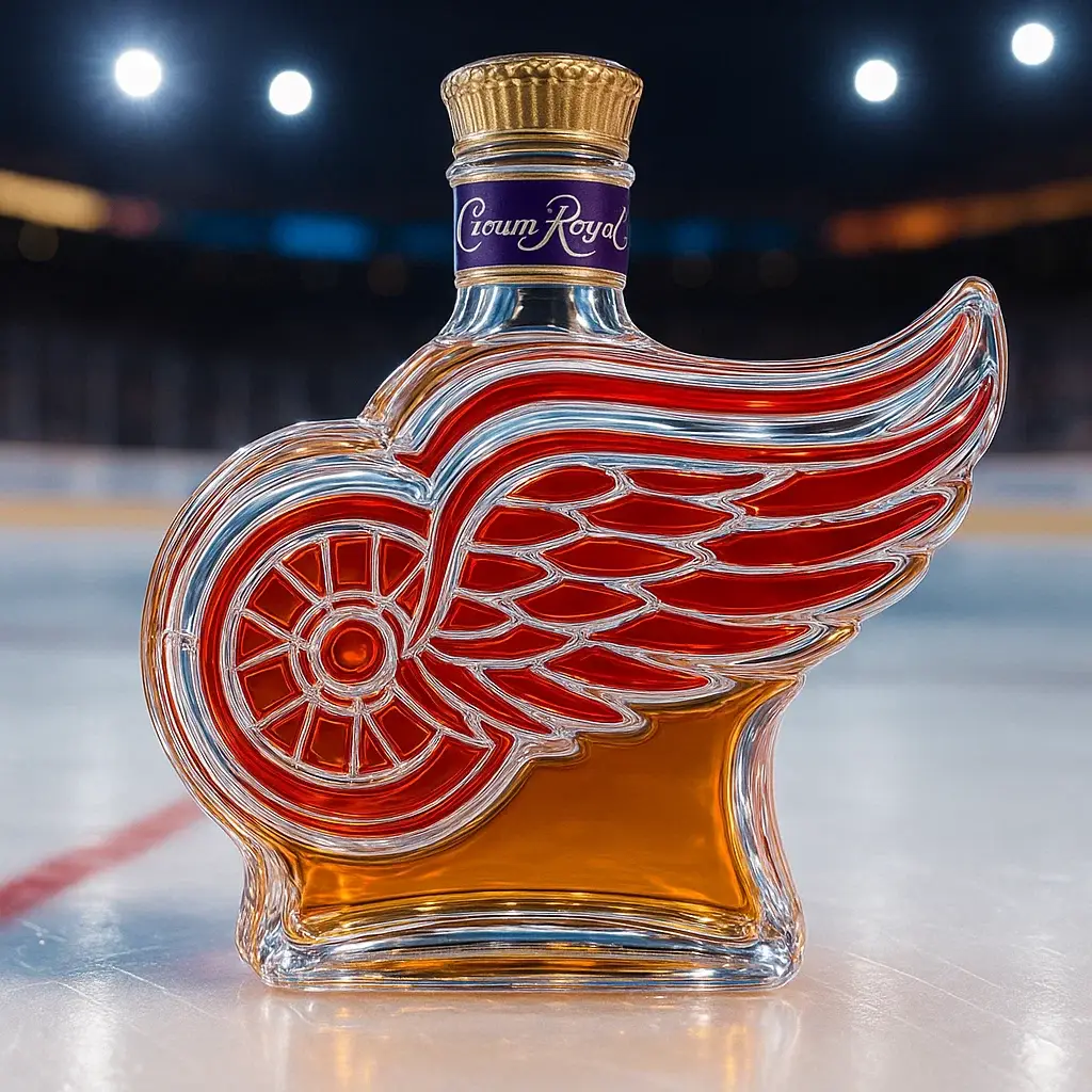 Detroit Red Wings Whisky Bottle