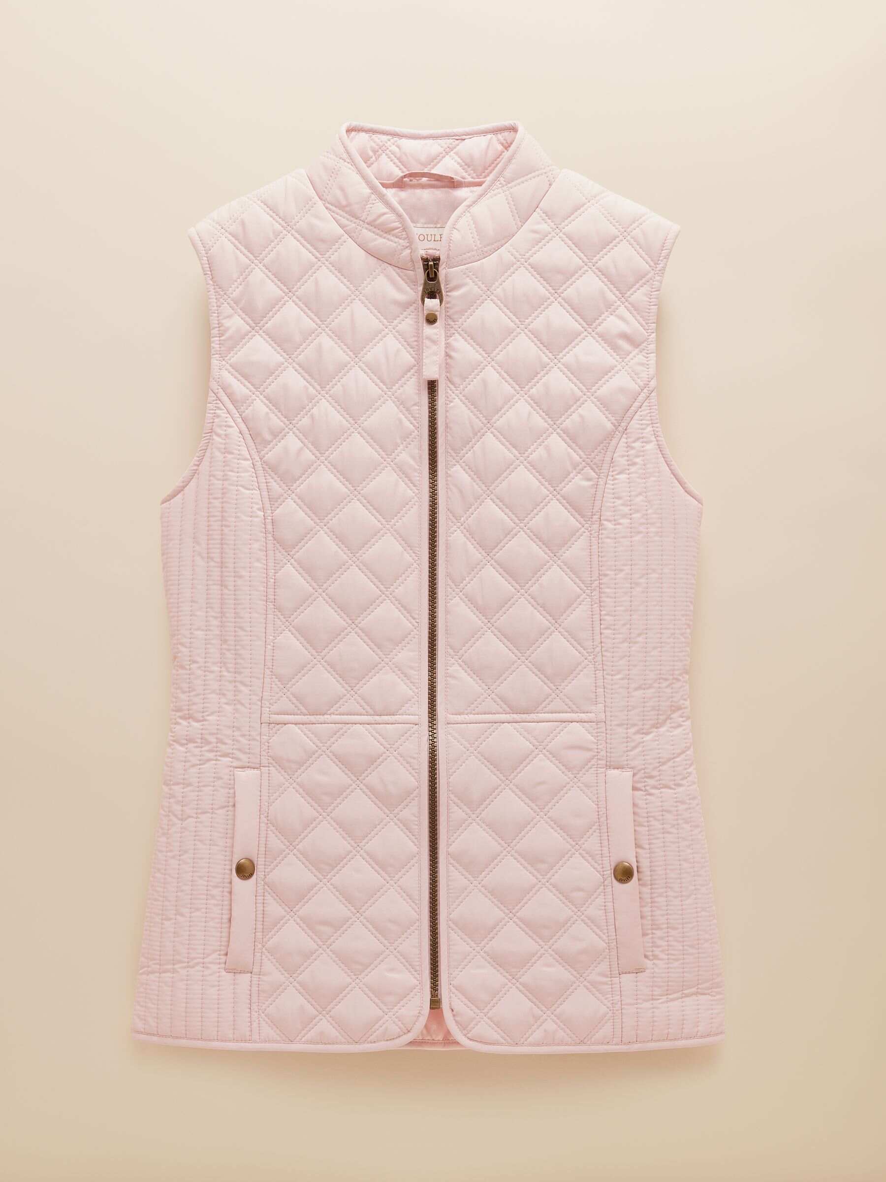 Minx Pink Showerproof Diamond Quilted Gilet