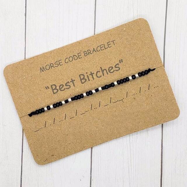 Best Bitches Morse Code Bracelet