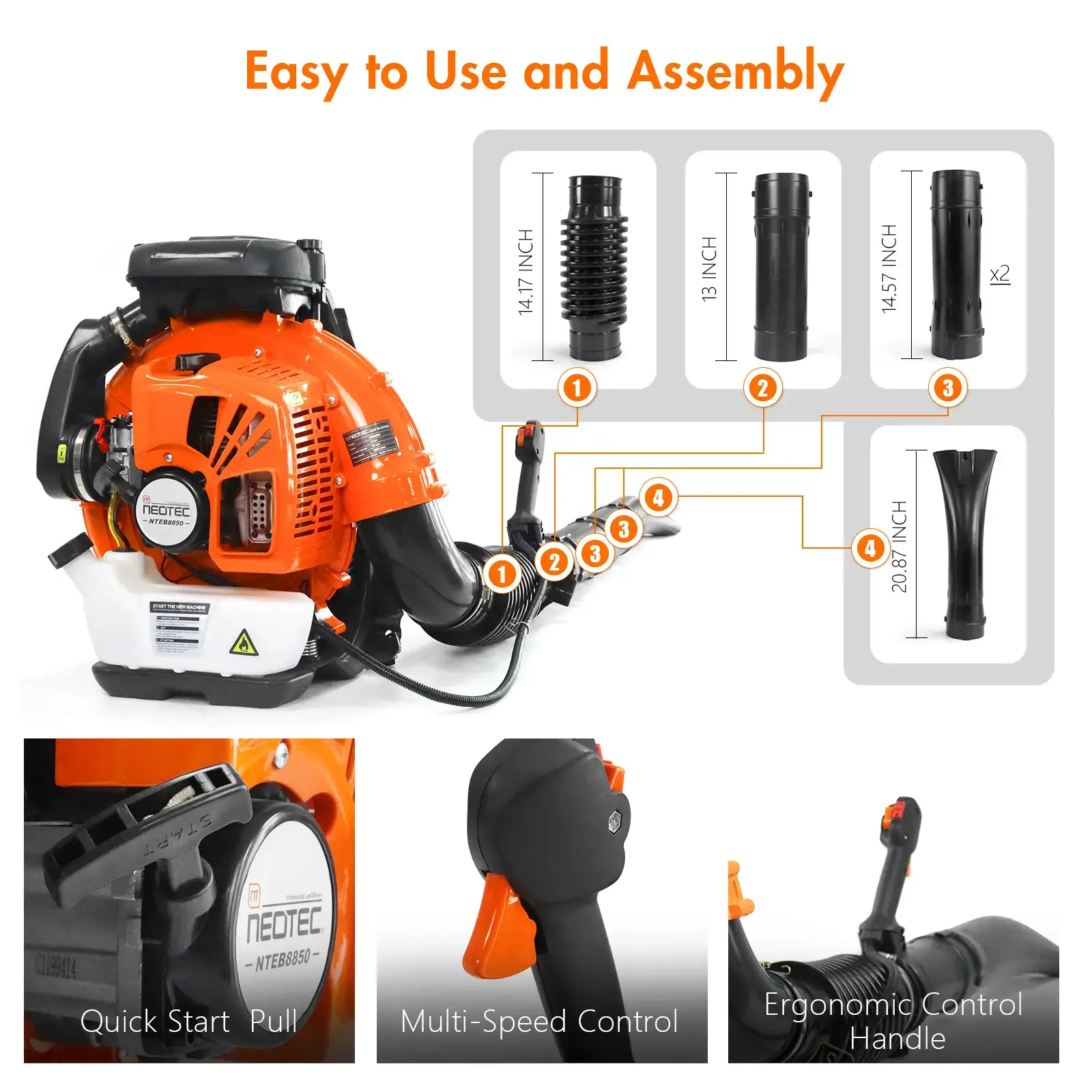 75.6cc Gas Leaf Blower Backpack 847 CFM 236 MPH 2-Cycle Ergonomic & 52cc Gas Backpack Leaf Blower 2-Stroke Engine 768 CFM 216 MPH & 25.4CC Gas Leaf Blower Handheld 432CFM 180MPH Harness System Low Vibration Powerful Lawn Yard Care Blower