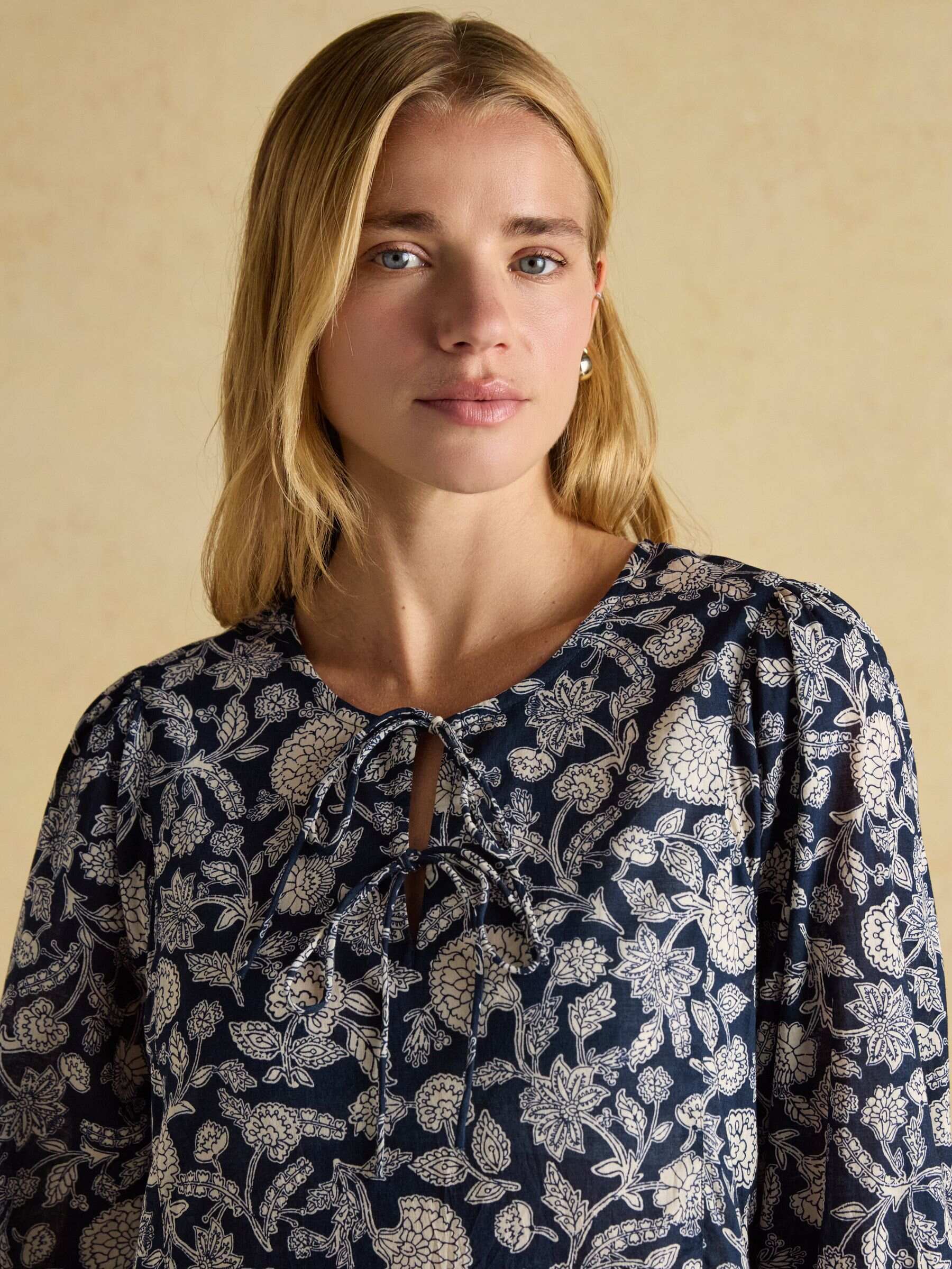 Nelly Navy Tie Front Dress