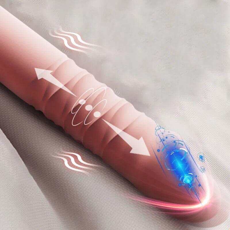 Telescopic G Spot Dildo Vibrator: Woman Vagina & Clitoris Stimulator