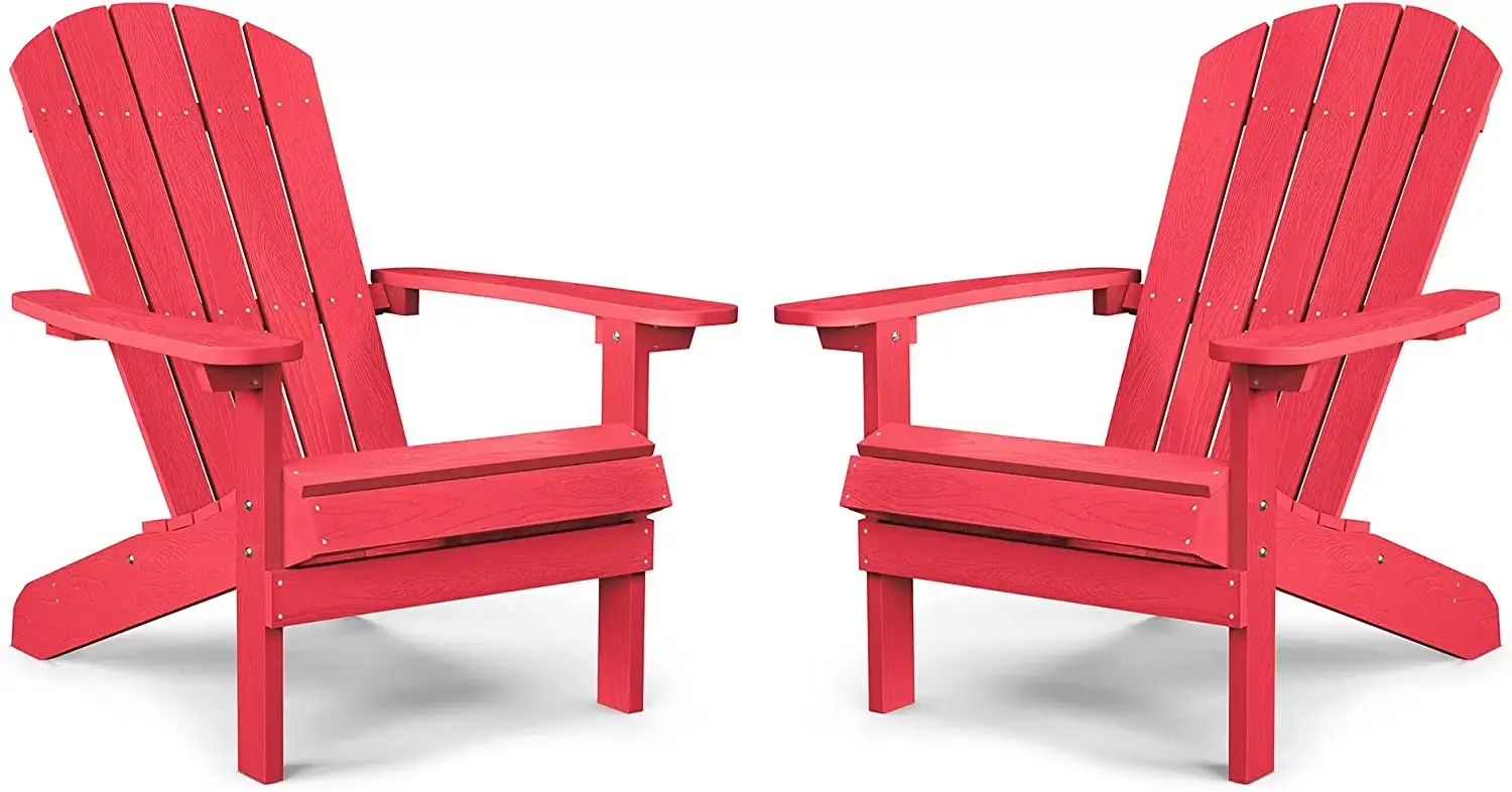 Adirondack Chair ,Patio Chairs 5 Steps Easy Installation,Widely Used in Outdoor, Fire Pit, Deck, Outside, Garden, Campfire Chairs