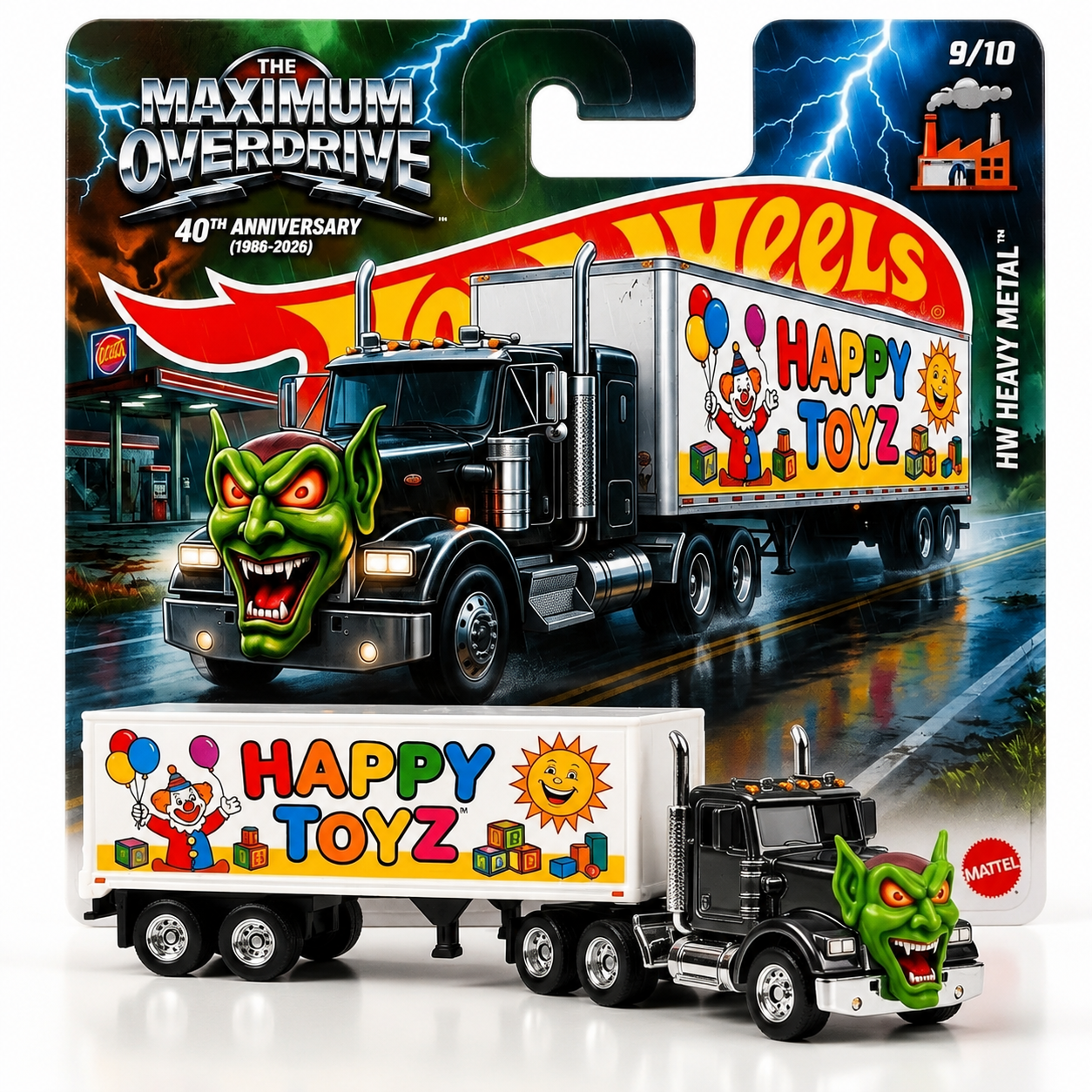Hot Wheels Maximum Overdrive 40th Anniversary Edition Green Goblin Truck
