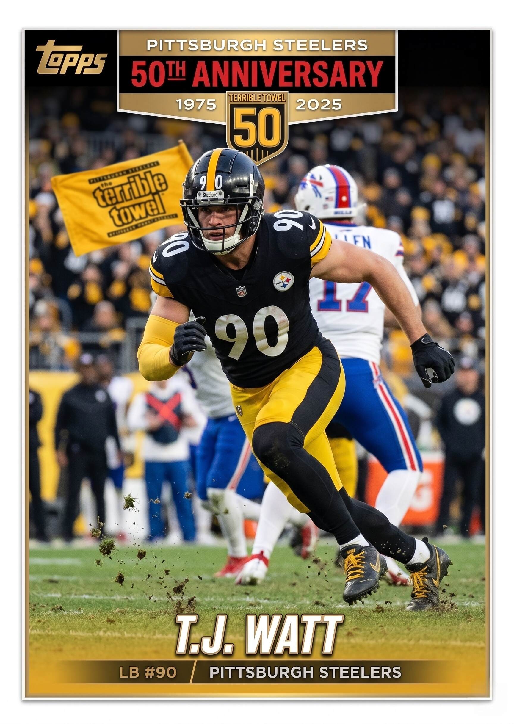 Pittsburgh Steelers Terrible Towel 50th Anniversary Hobby Box