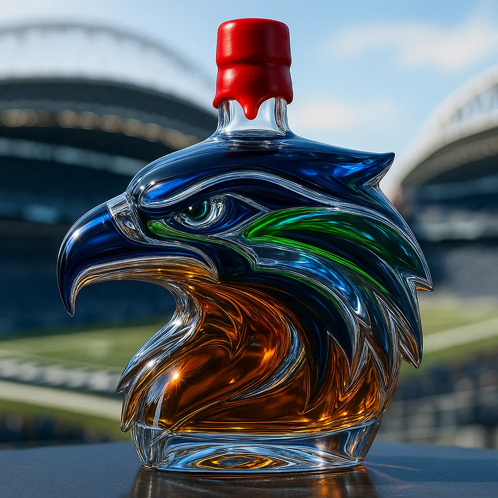 Seattle Seahawks  Limited Edition Whisky Bottle