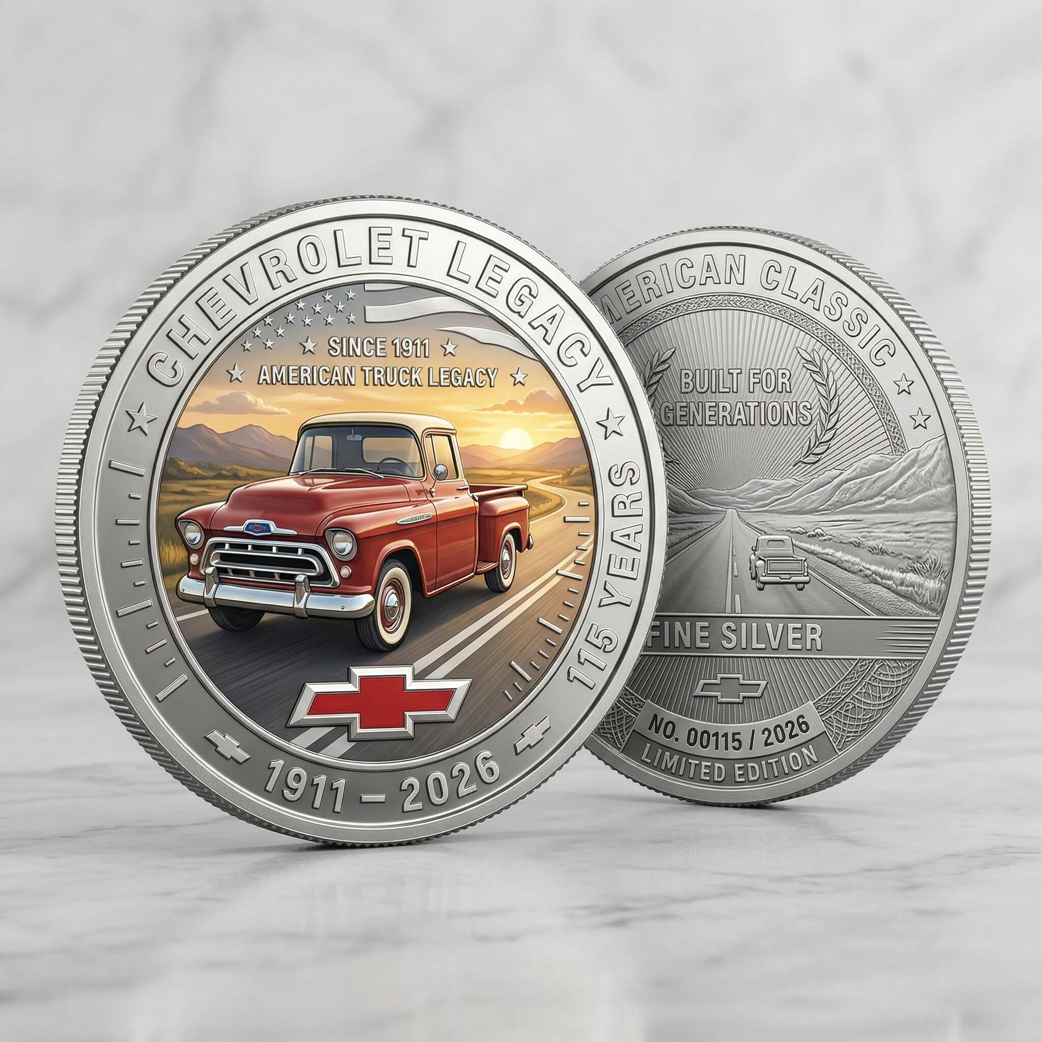 Chevrolet Legacy 115th Anniversary Collector Coin