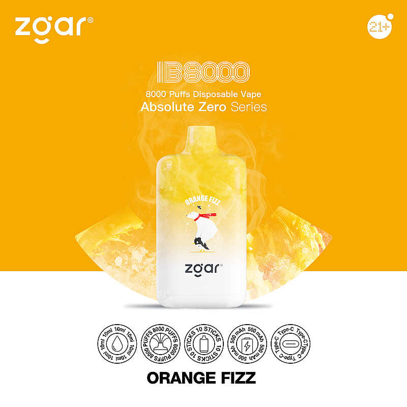 ZGAR ICE BOX 8000 Puffs 2% Nicotine Rechargeable Disposable Pod