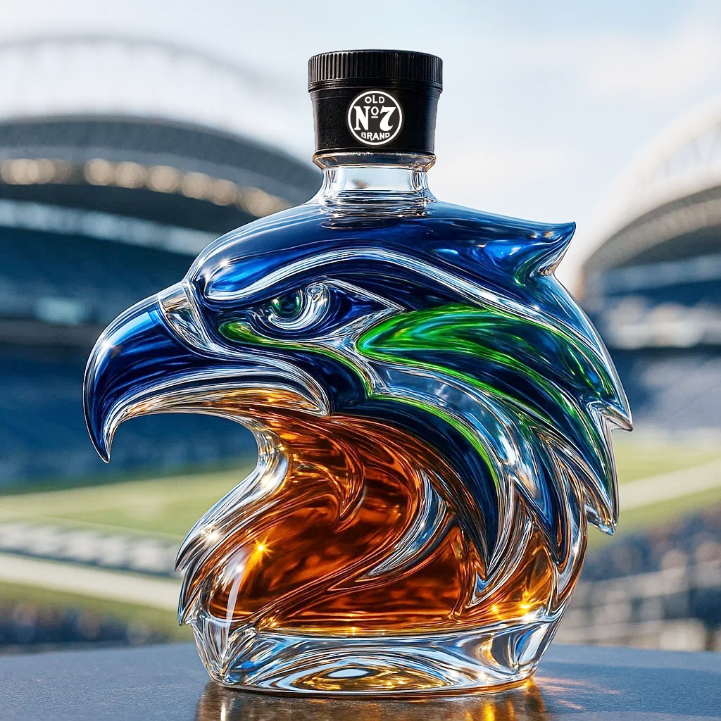 Seattle Seahawks  Limited Edition Whisky Bottle