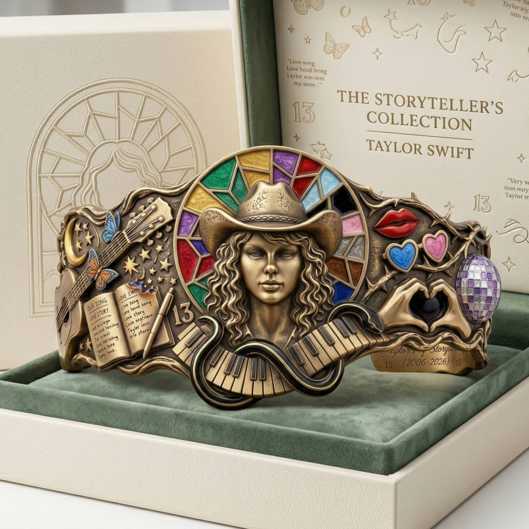 🎶 Taylor's 20 Years of Storytelling – Legacy Cuff Bracelet ✨