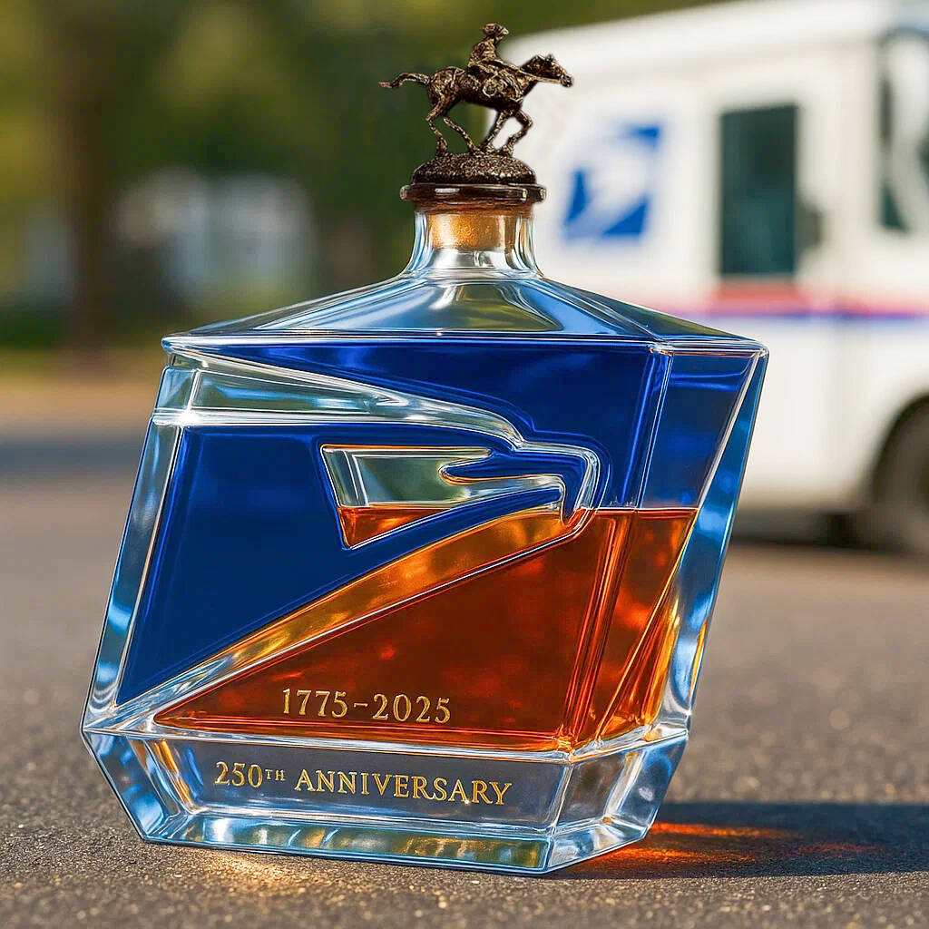USPS 250TH Anniversary Whisky Bottle