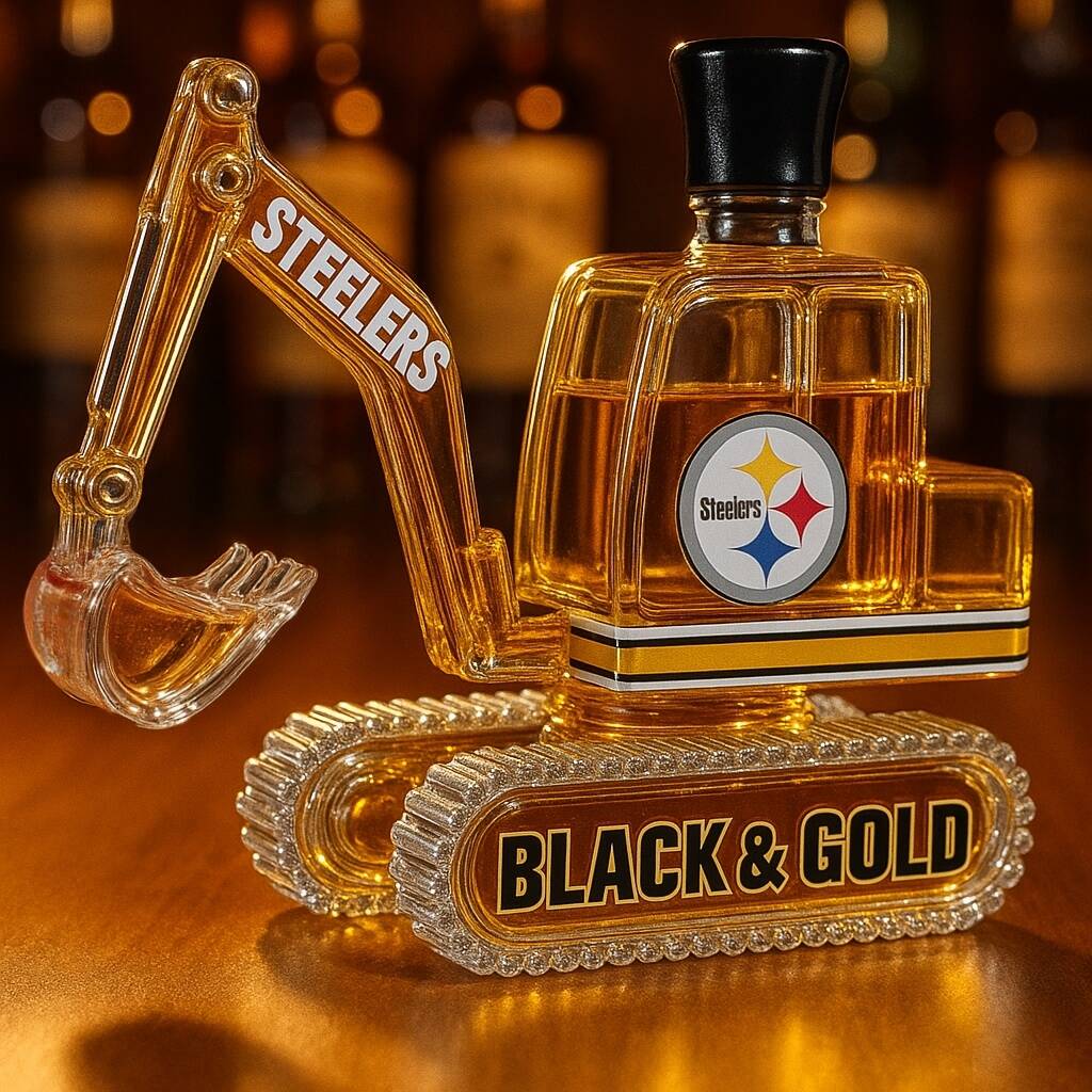 NFL Team Excavator Whiskey Bottle