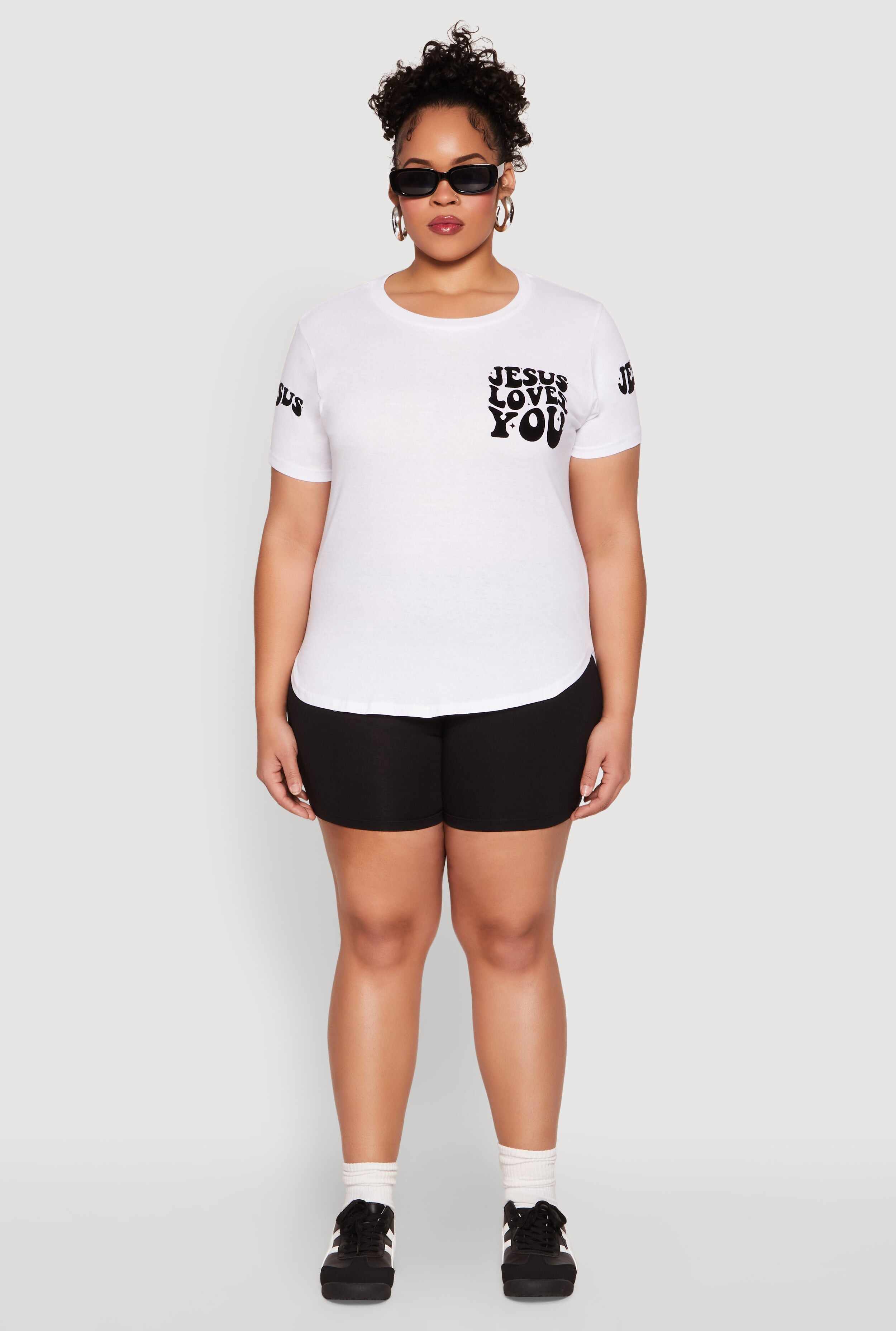 Plus Size Jesus Loves You T Shirt