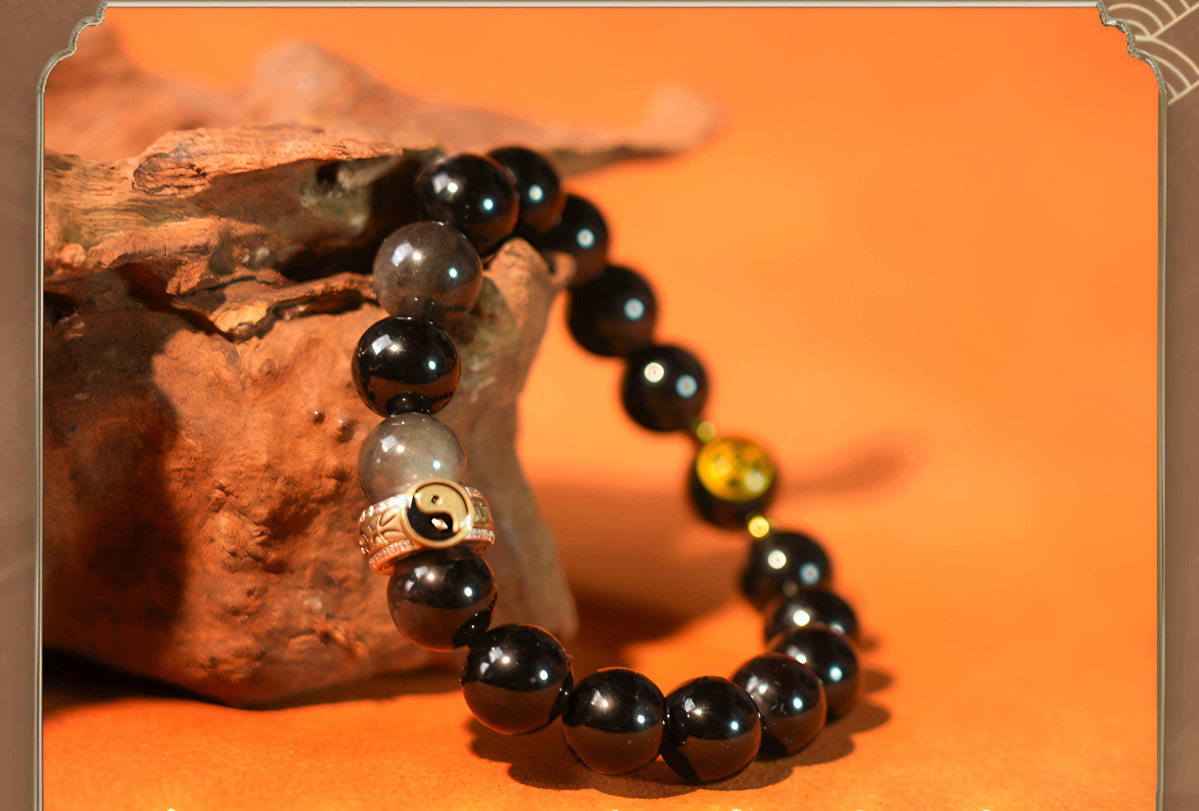 Tai Chi Beaded Bracelet