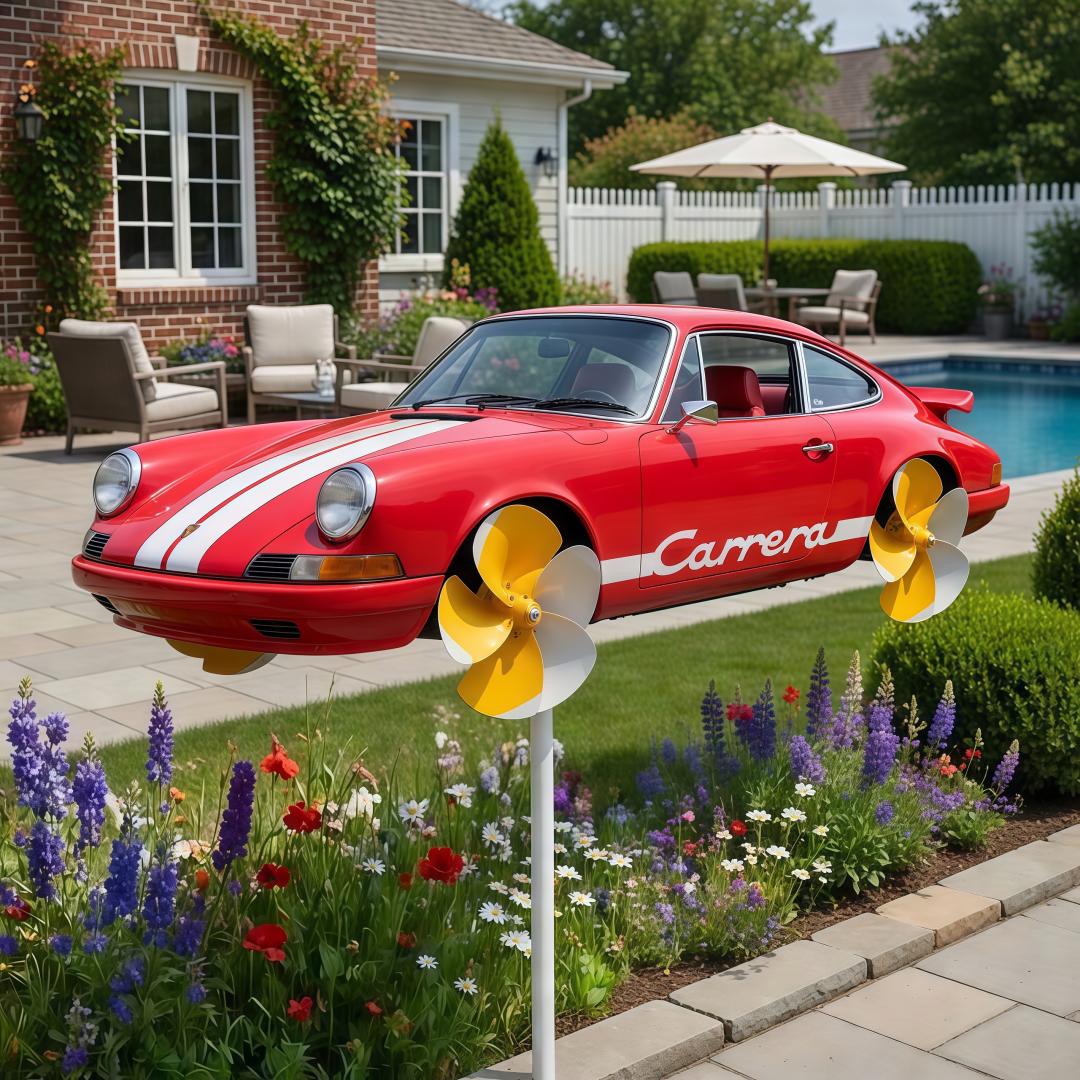 Porsche Carrera 911 Garden Wind Spinner