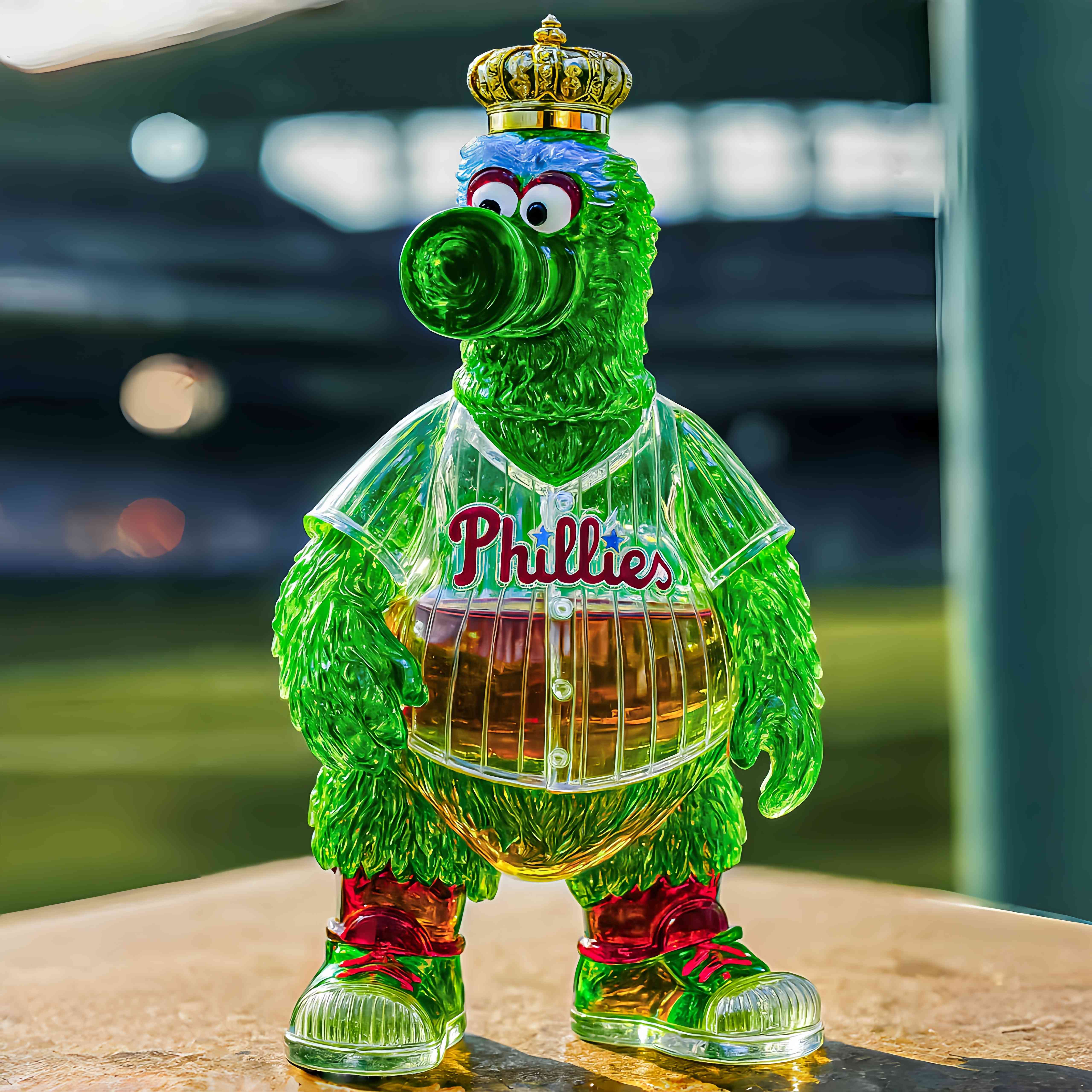Phillie Phanatic Whiskey Bottle