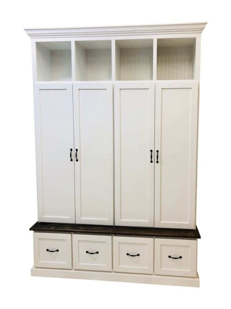 NORTH CAROLINA 4-section entryway bench locker