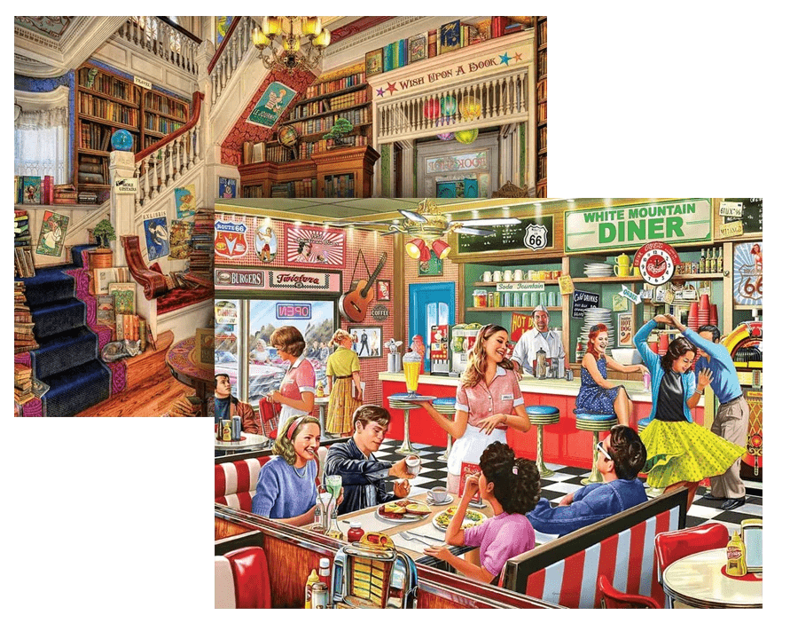 Set of 2: Best Selling Scene Bundle 1000 piece