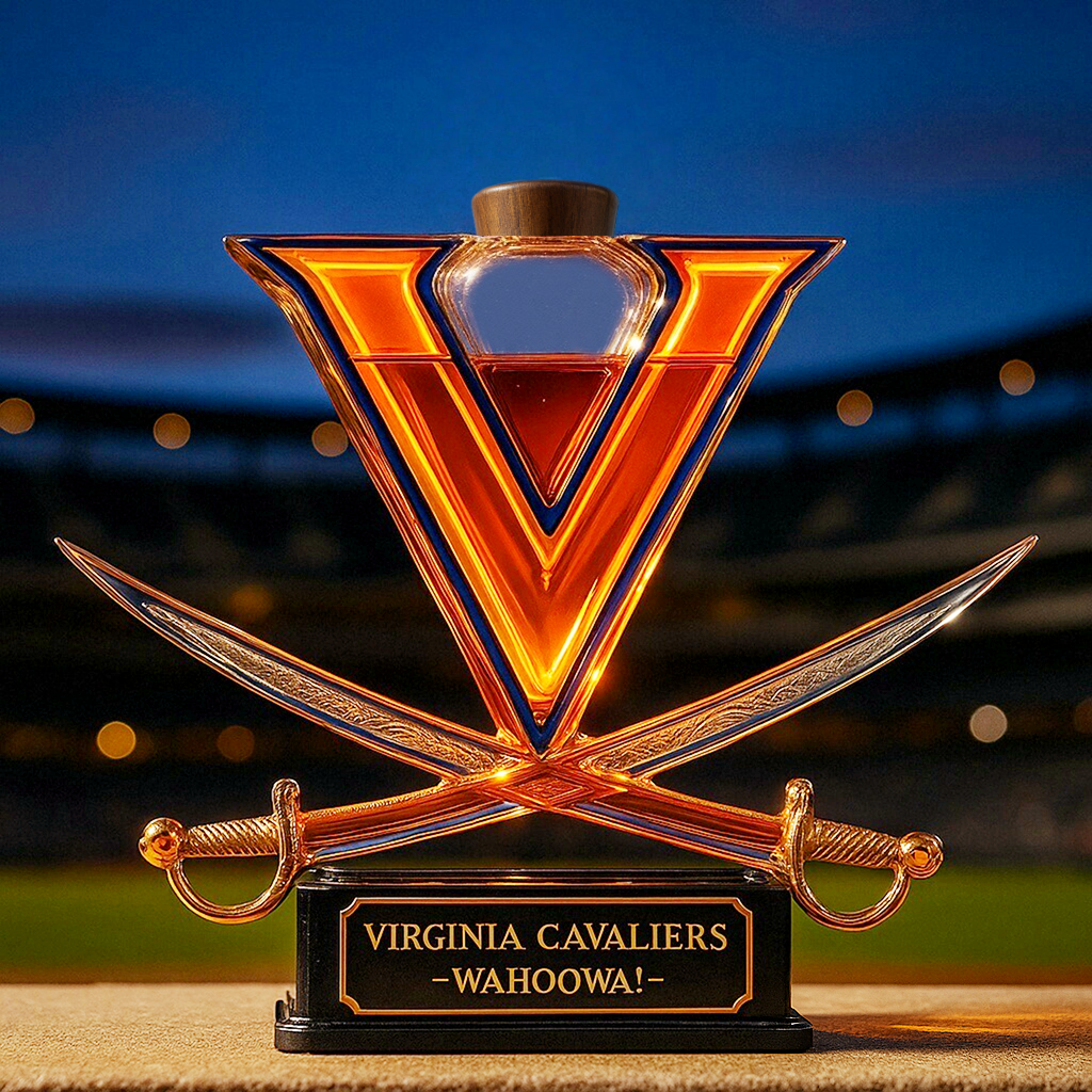 University of Virginia Cavaliers Whiskey Bottle