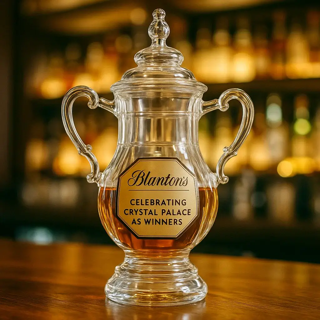 Crystal Palace FA Cup Champion Whisky Bottle