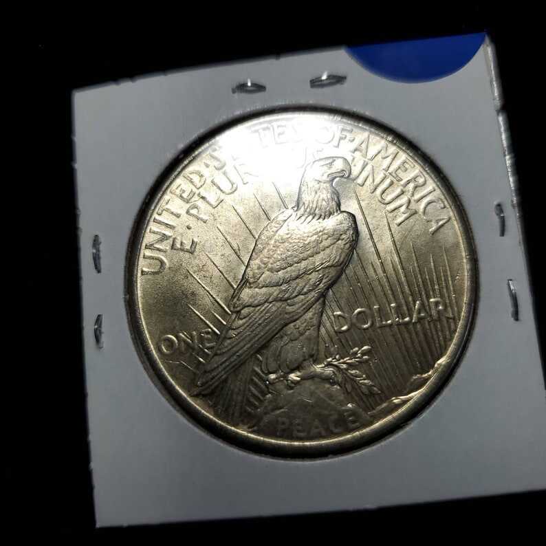 1925  Silver Peace Dollar AU/ BU   -  Lot#930