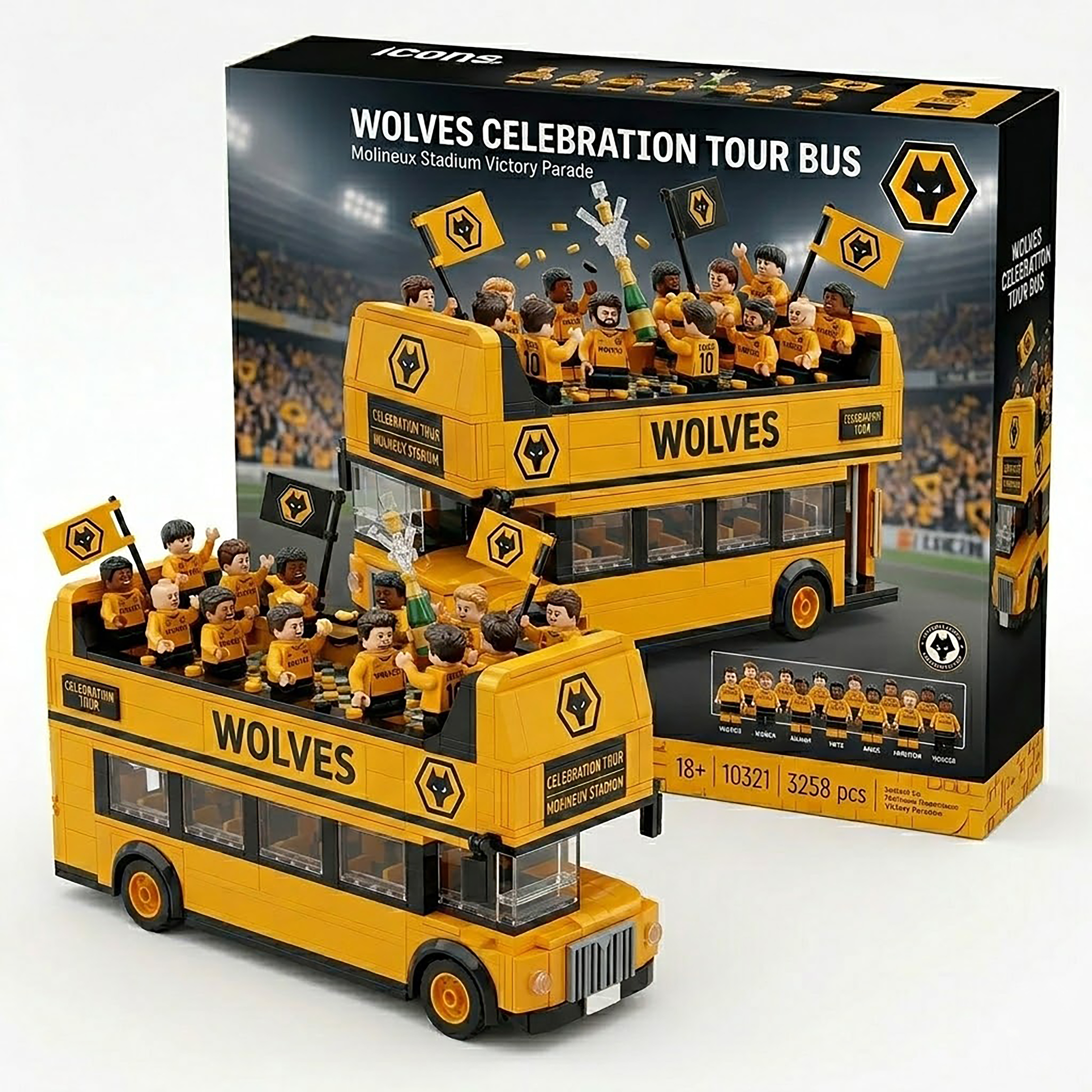 🐺 Wolves Celebration Tour Bus – Limited Edition Display Set