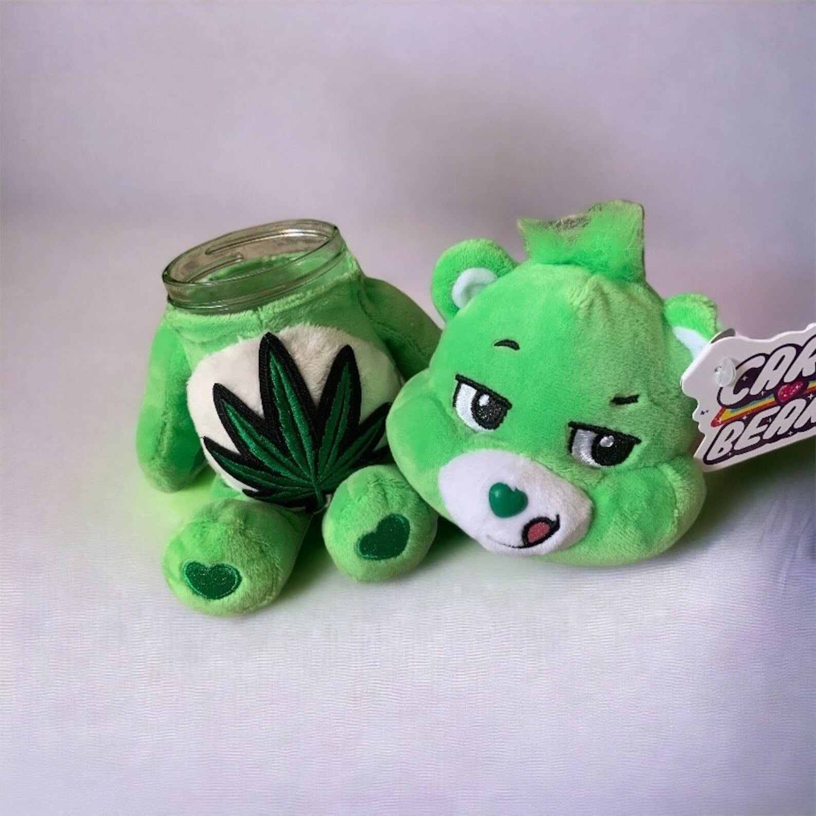 🍃PREMIUM I Don’t Care Bear (stash jar option)