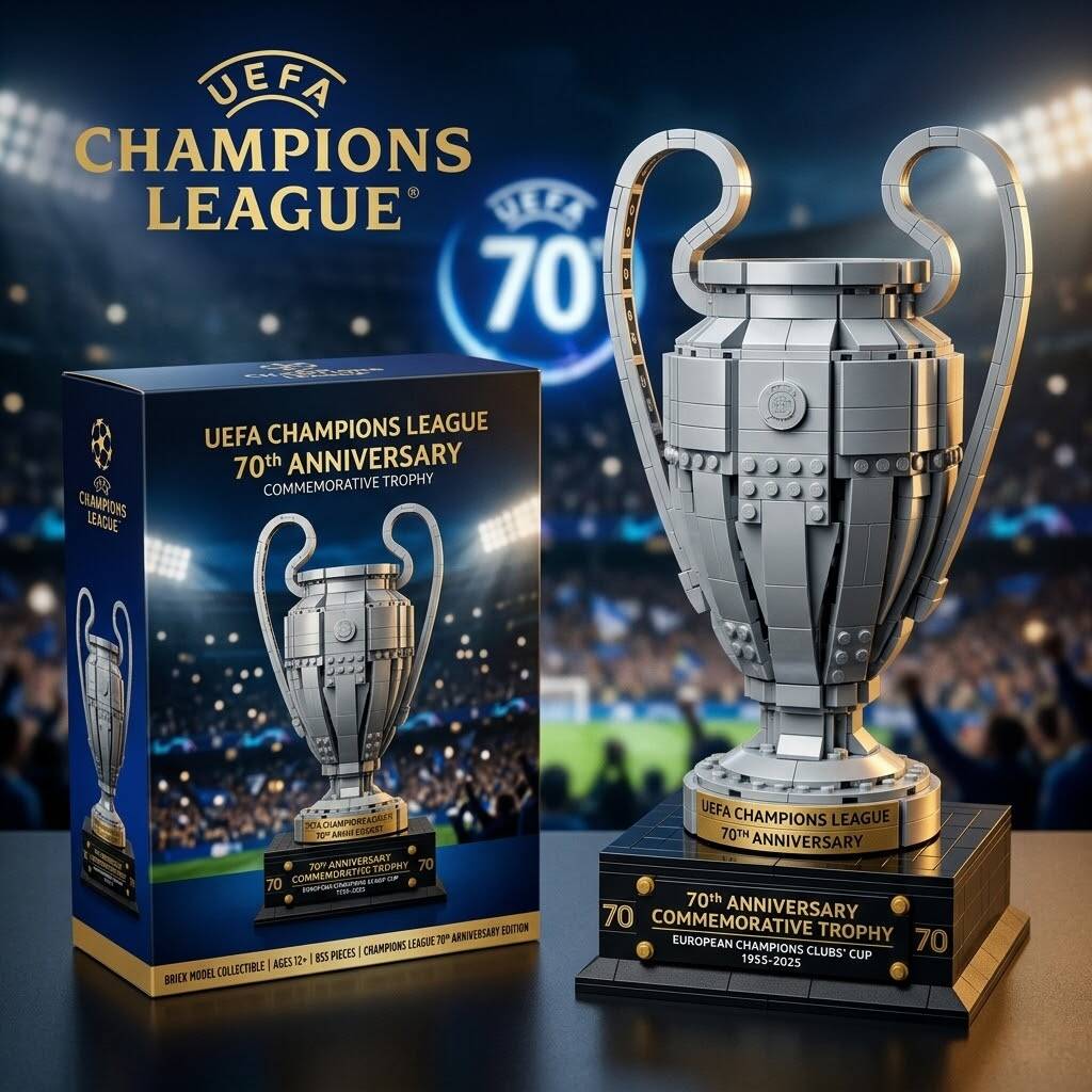 🏆 UEFA Champions League 70th Anniversary Trophy - Build Glory!