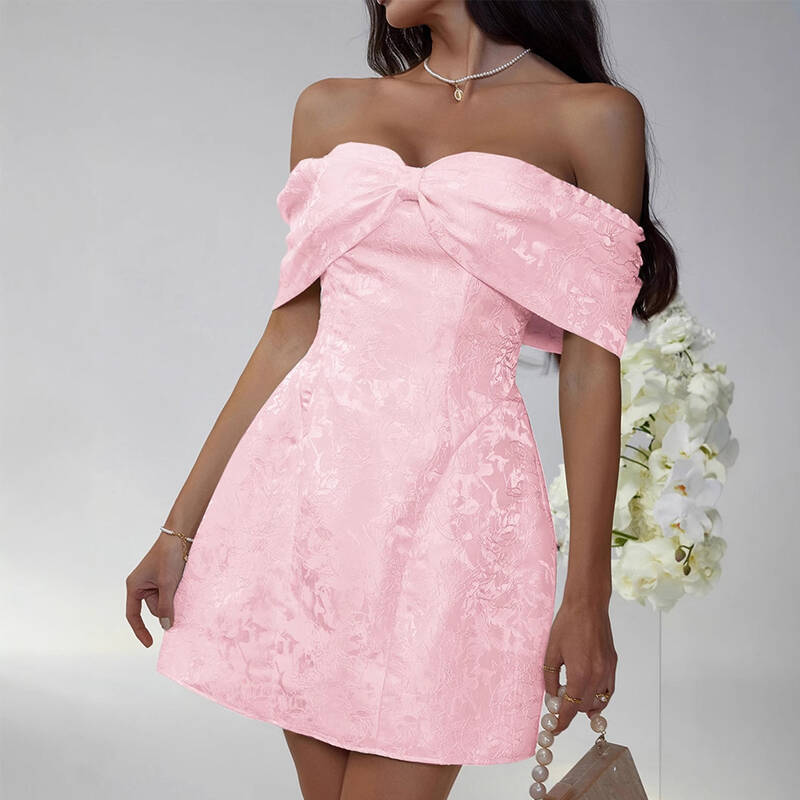 Bow Embroidered Sheath Dress