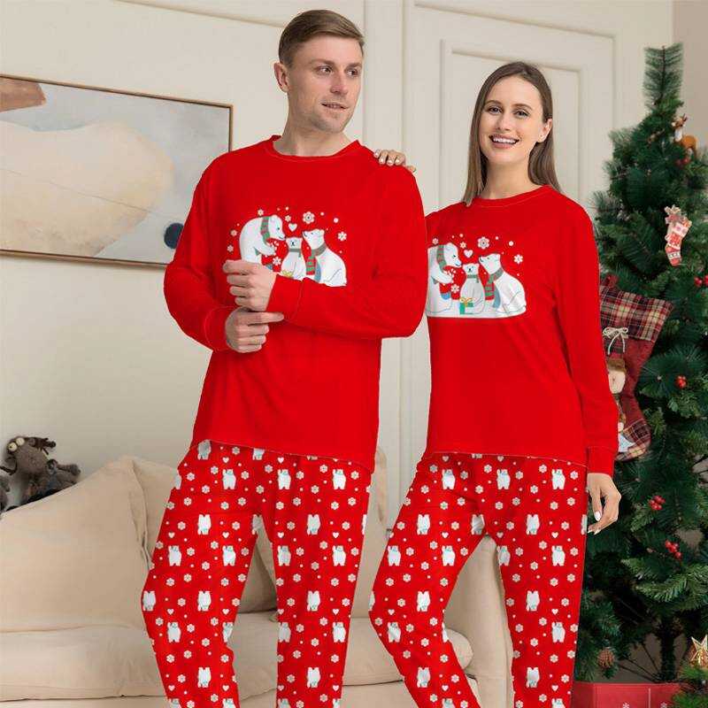 Matching Family Bear Christmas Pjs Pajamas Sets