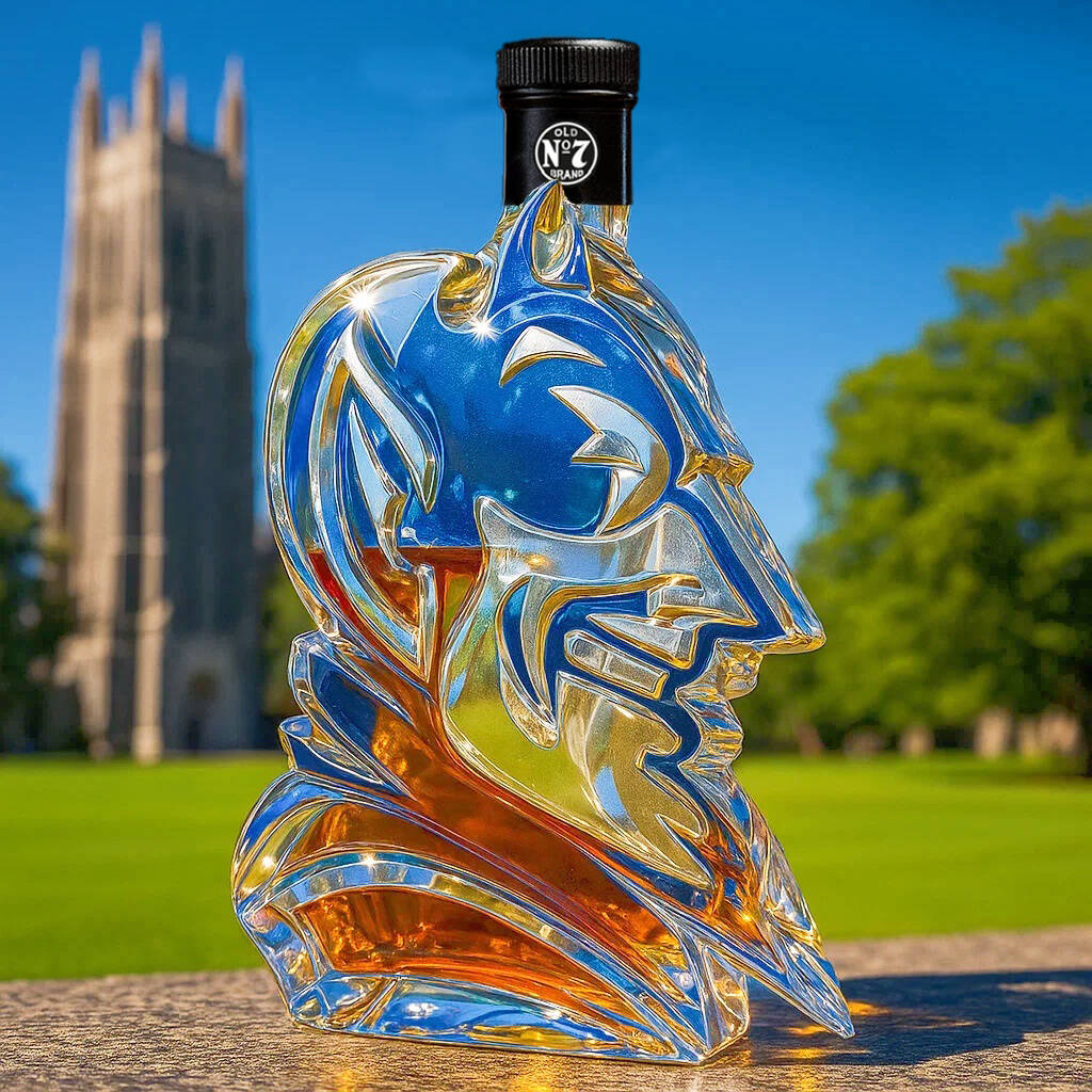 Duke University Blue Devils Whisky Bottle