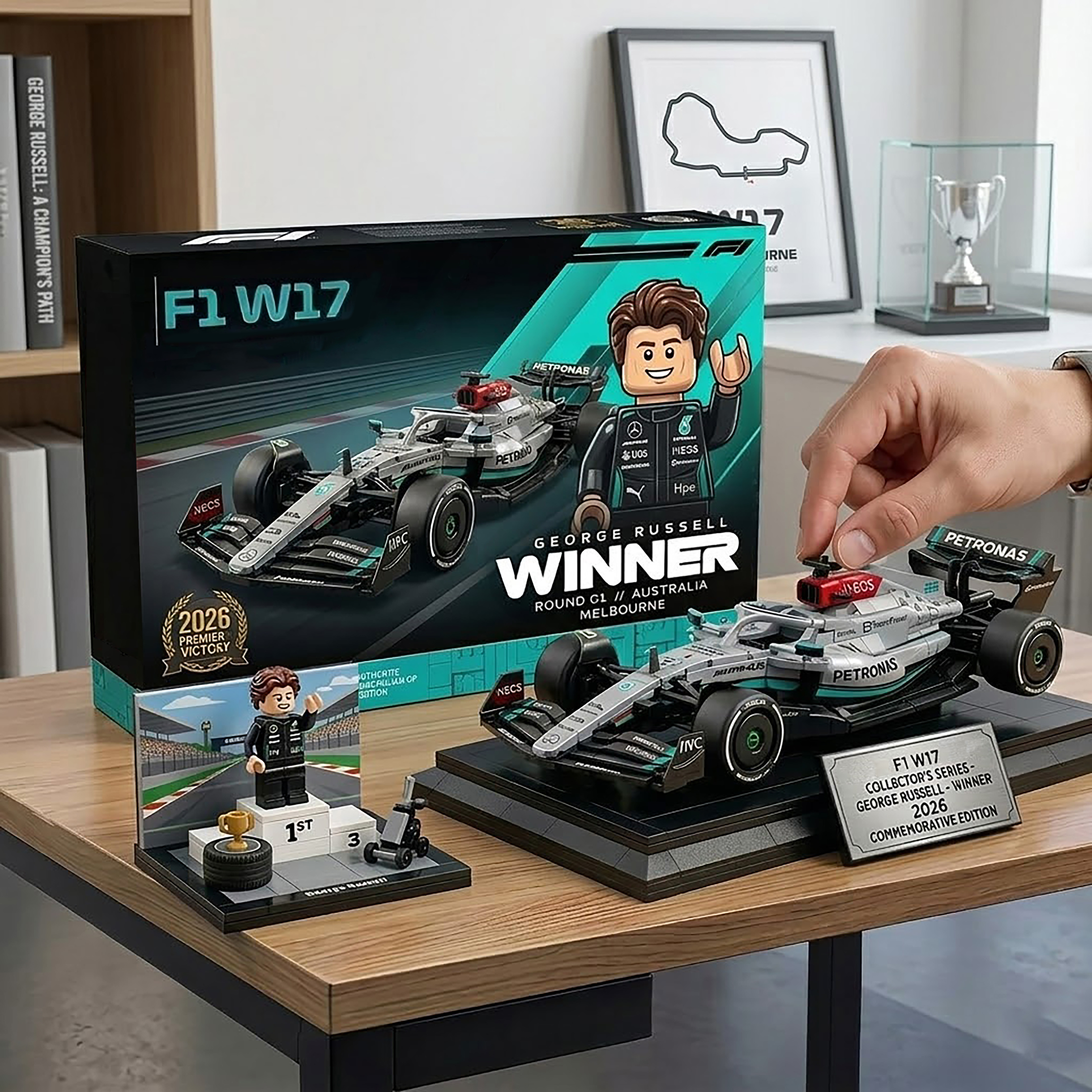 🏎️ Mercedes-AMG F1 W17 George Russell 2026 Winner Collector Set