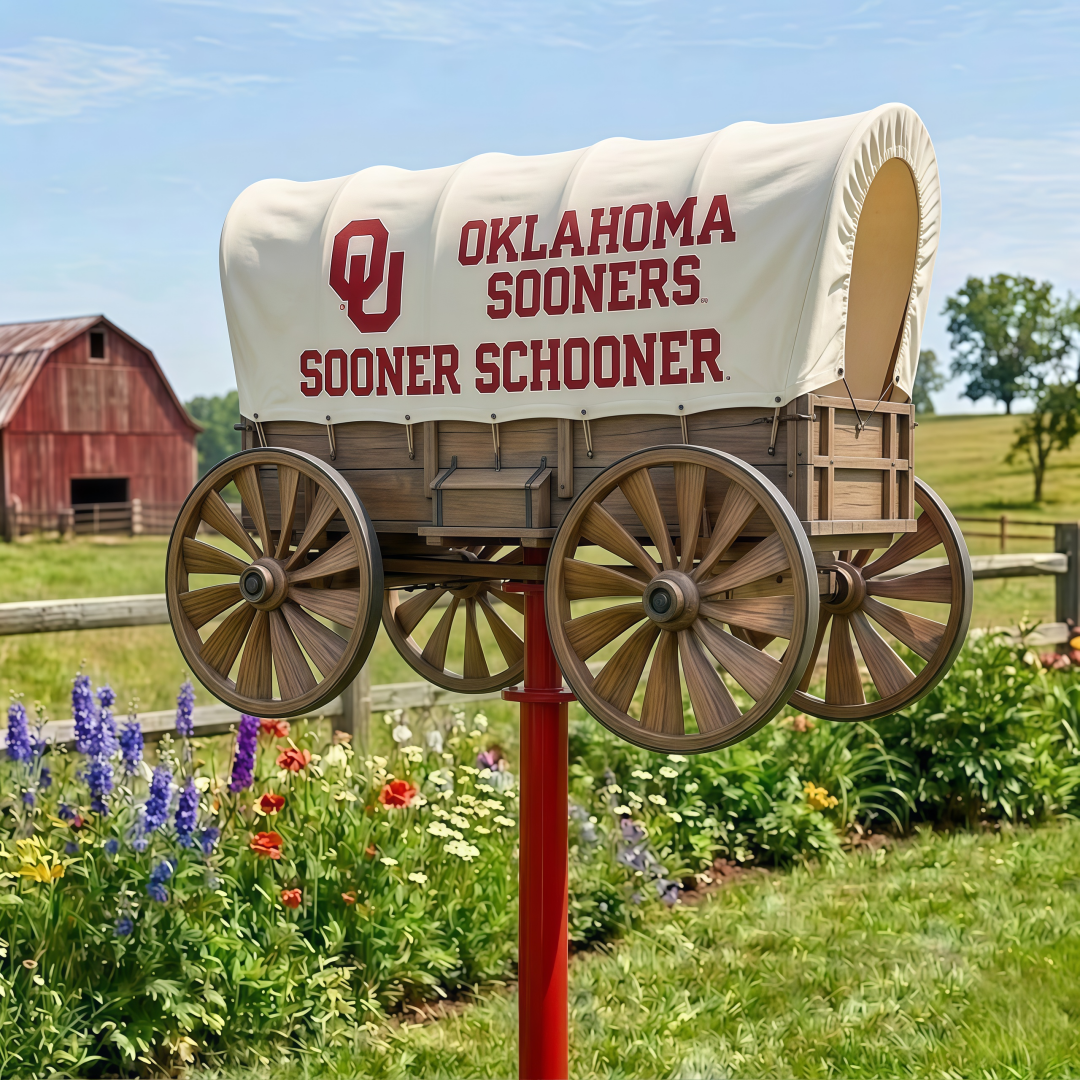 Oklahoma Sooners Schooner Garden Wind Spinner