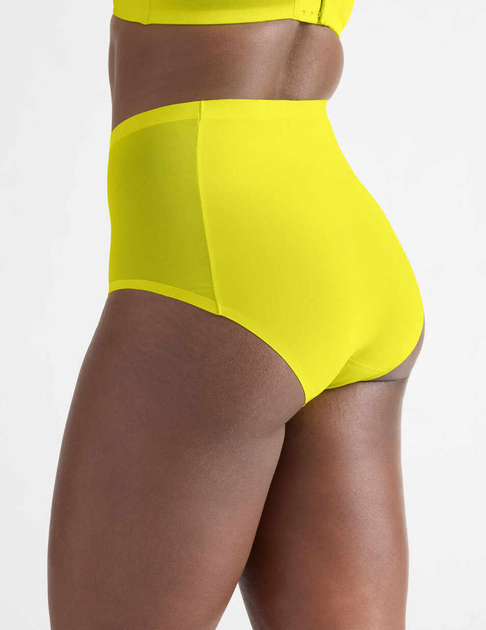 Light Leakproof No-Show Mesh High Rise